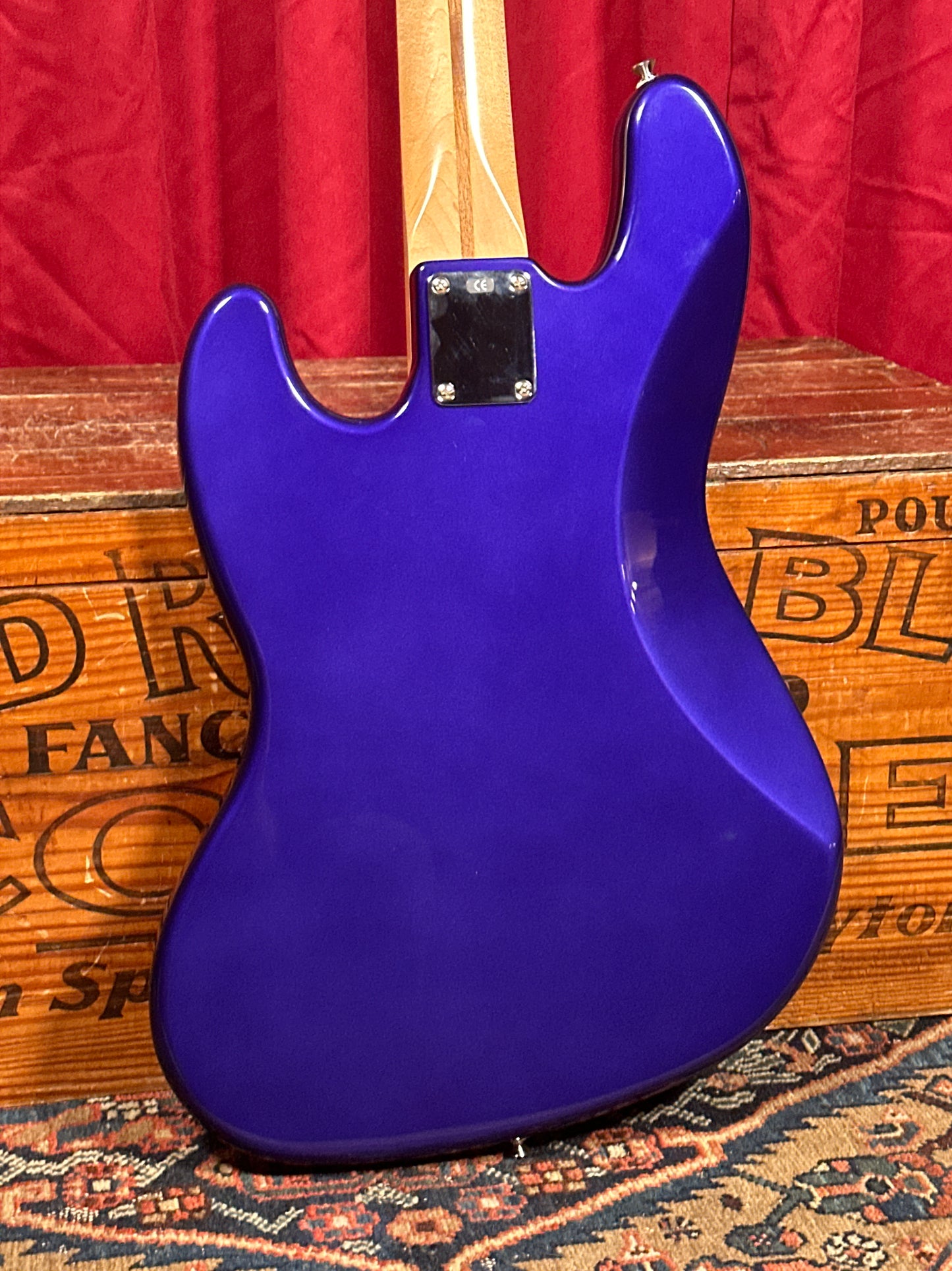 1998 Fender MIM Fretless Standard Jazz Bass Guitar Midnight Blue