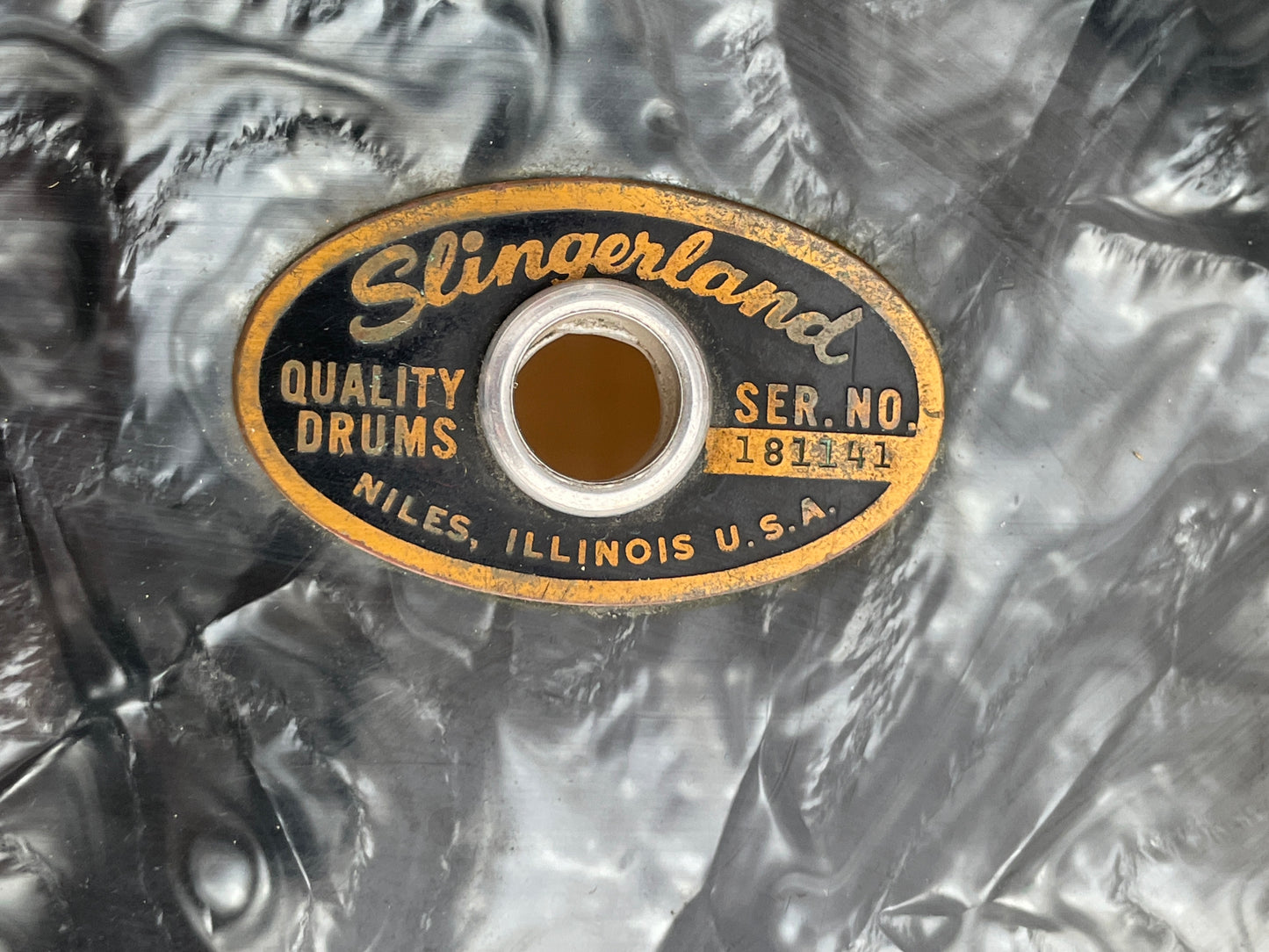 1968 Slingerland No. 9N Drum Set Black Diamond Pearl 20/12/14 *Video Demo*