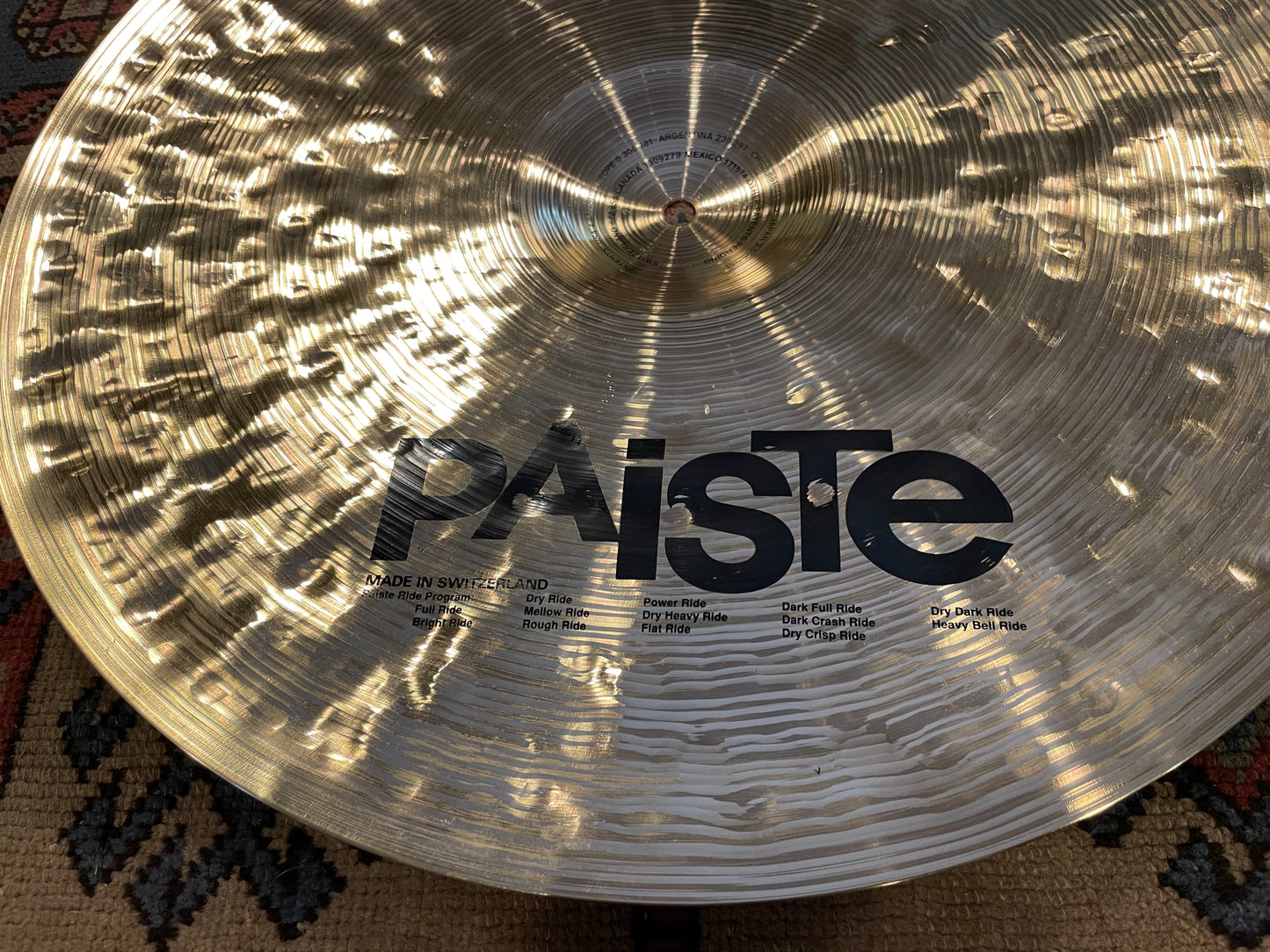 20" Paiste Signature Rough Ride Cymbal 2328g *Video Demo*