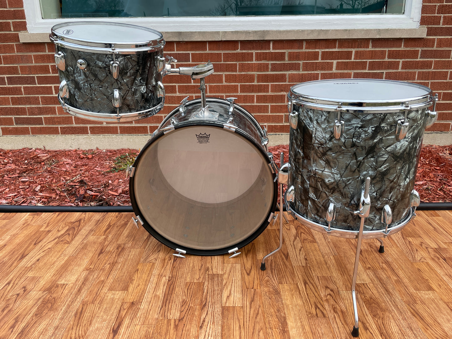 1968 Slingerland No. 9N Drum Set Black Diamond Pearl 20/12/14 *Video Demo*