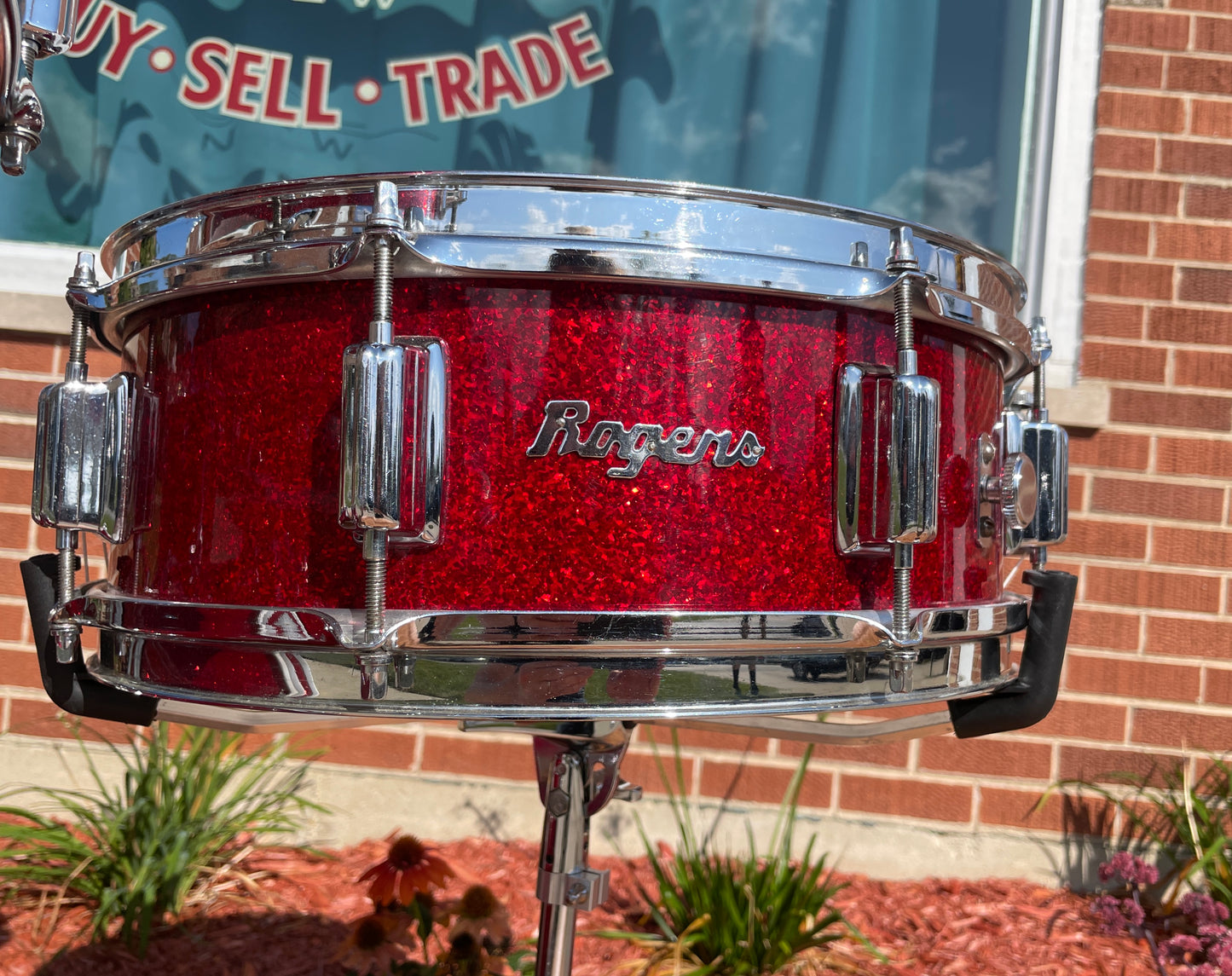 Rogers Dave Clark Tribute Drum Set Red Sparkle, Snare Drum