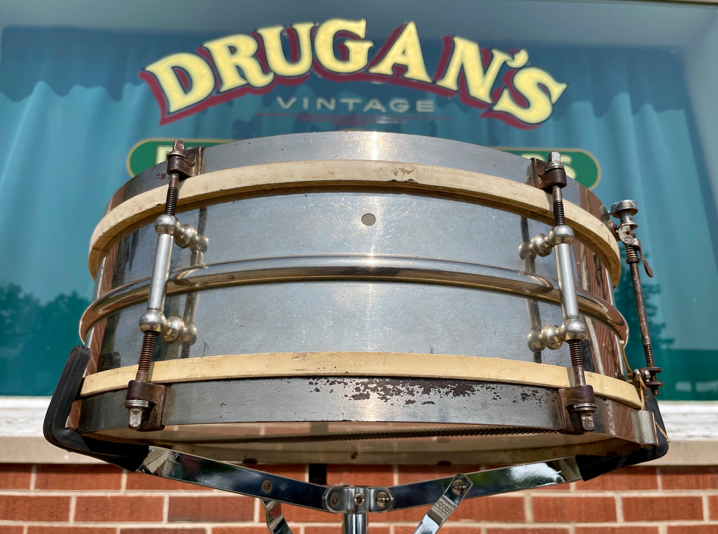 1920s Ludwig Universal 5x15 Snare Drum 2pc Shell NOB *Video Demo*