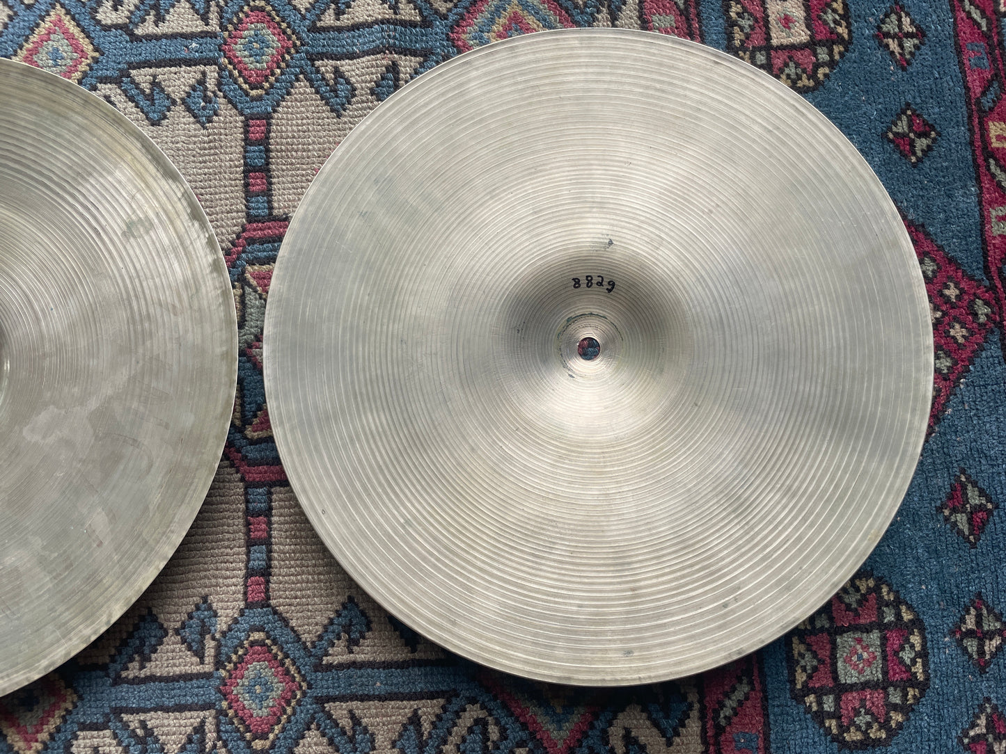 1950s 14" Zildjian A Small Stamp Hi-Hat Cymbal Pair 768g/882g *Video Demo*