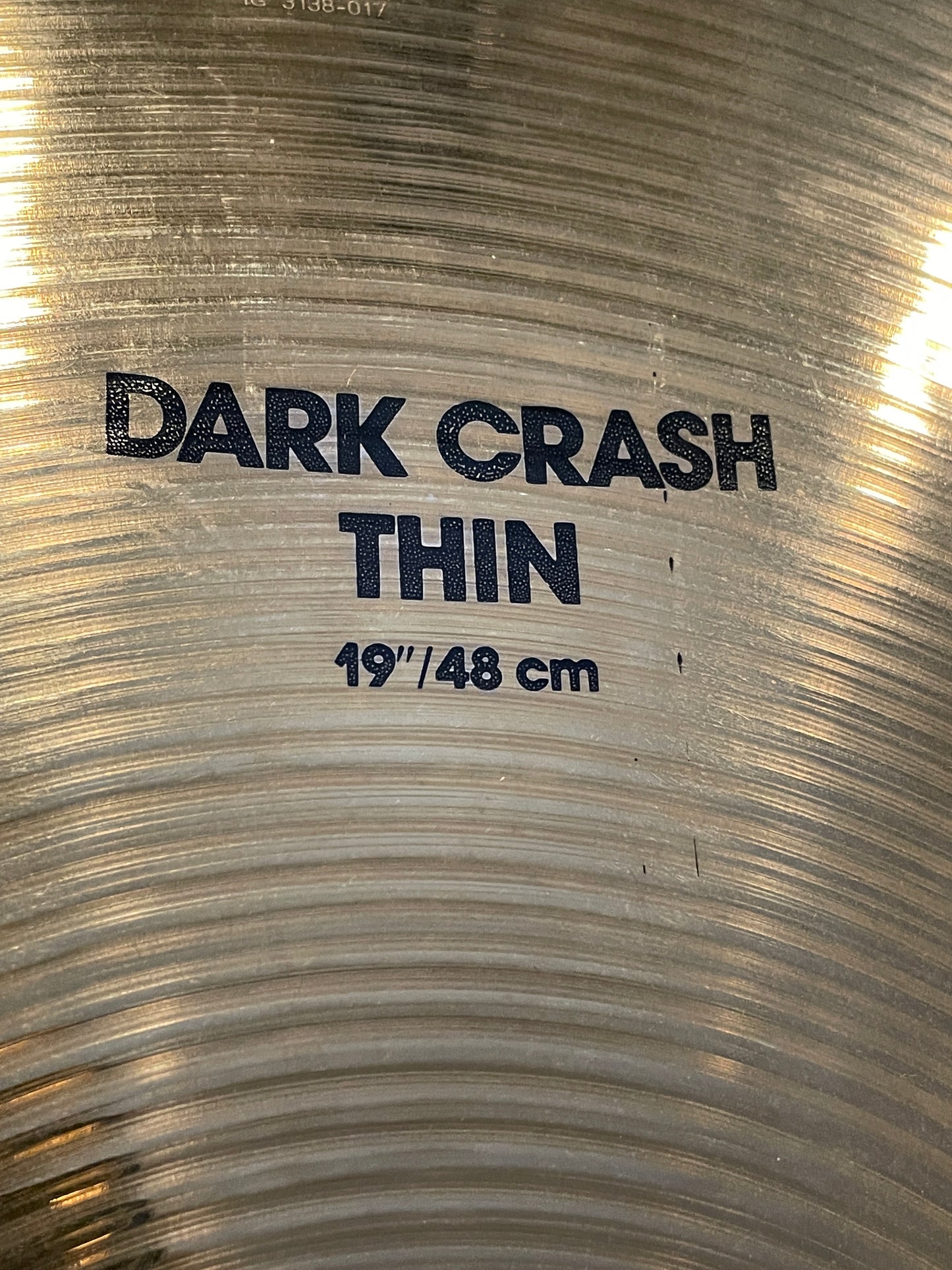 19" Zildjian K Dark Crash Thin Cymbal 1740g