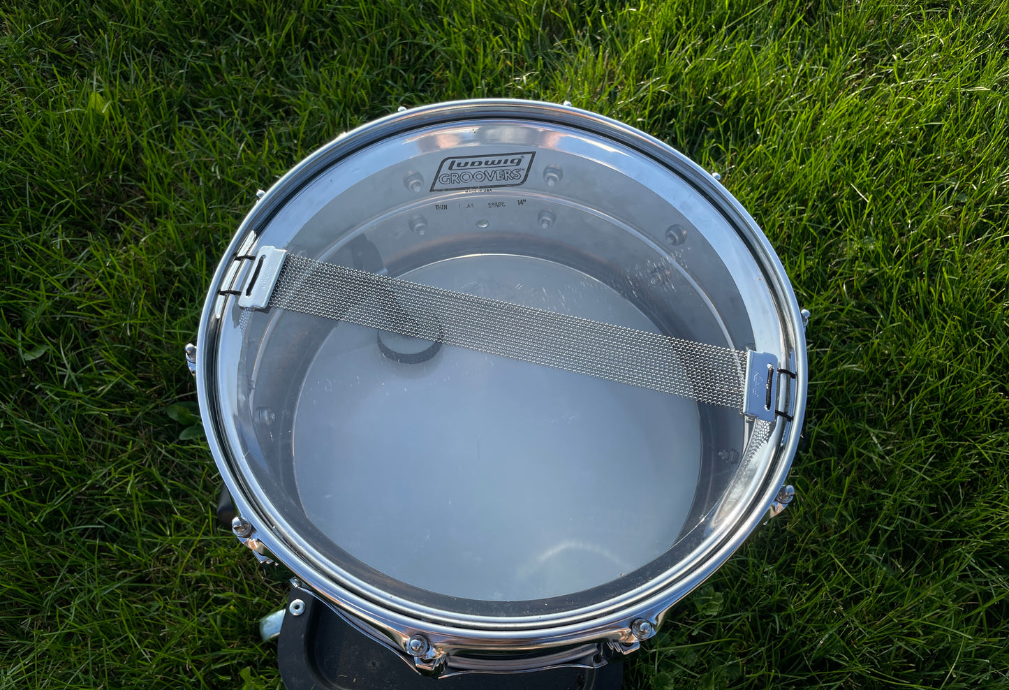 1970s Ludwig 6.5x14 LM402 Supraphonic Snare Drum