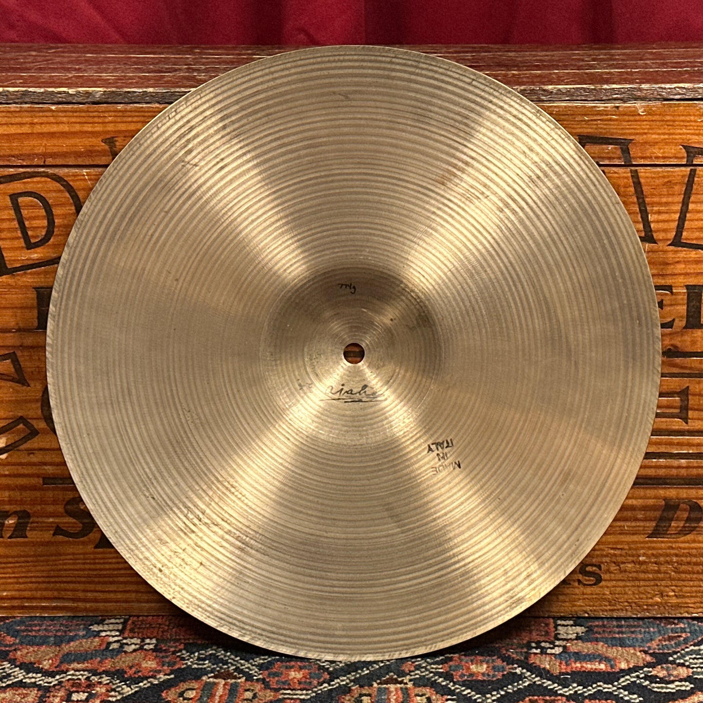 14" Ajaha Medium Hi-Hat Cymbal Pair 774g/788g Pre-UFIP Made In Italy *Video Demo*