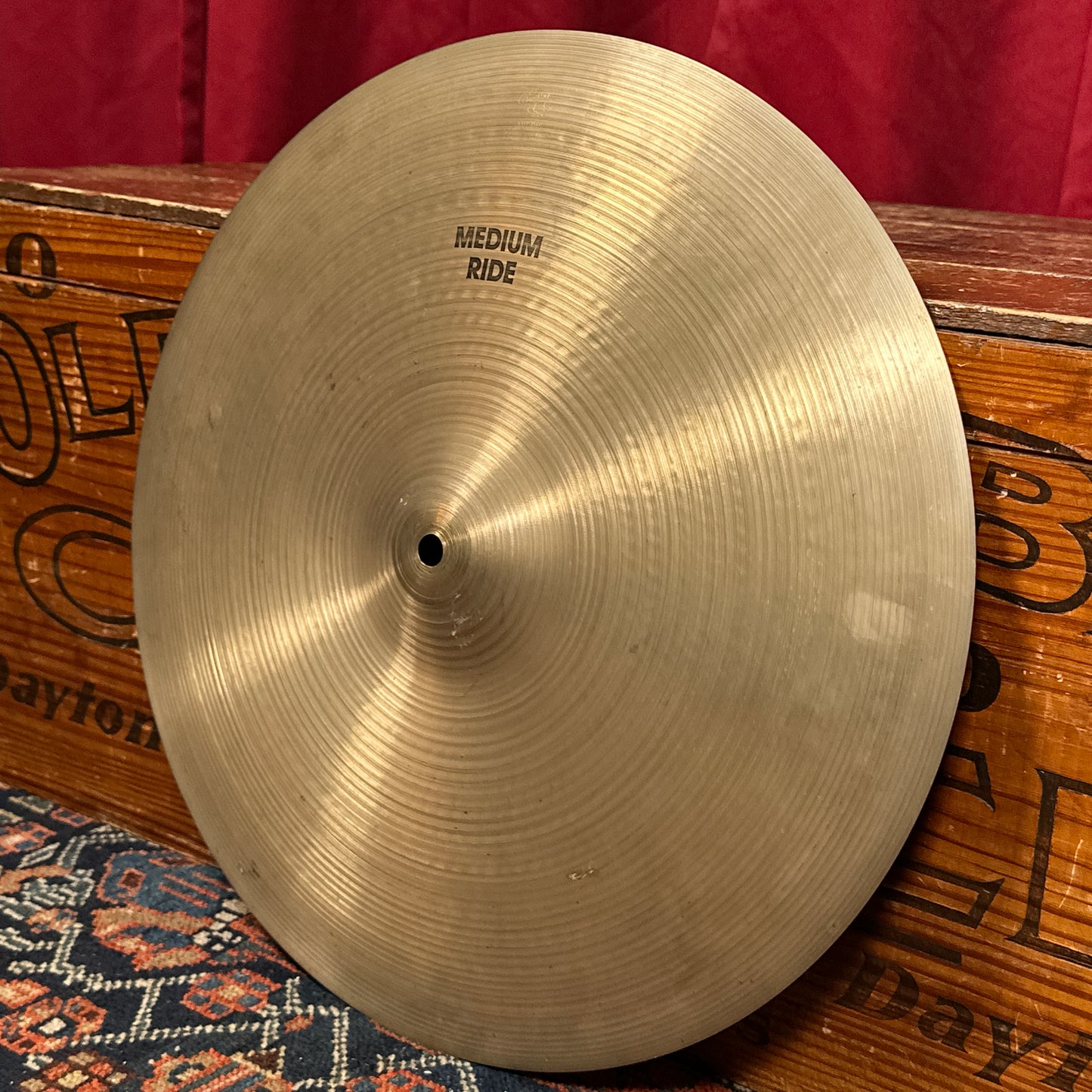 16" Zildjian A 1970s Medium Ride Cymbal 1182g Hollow Logo *Video Demo*