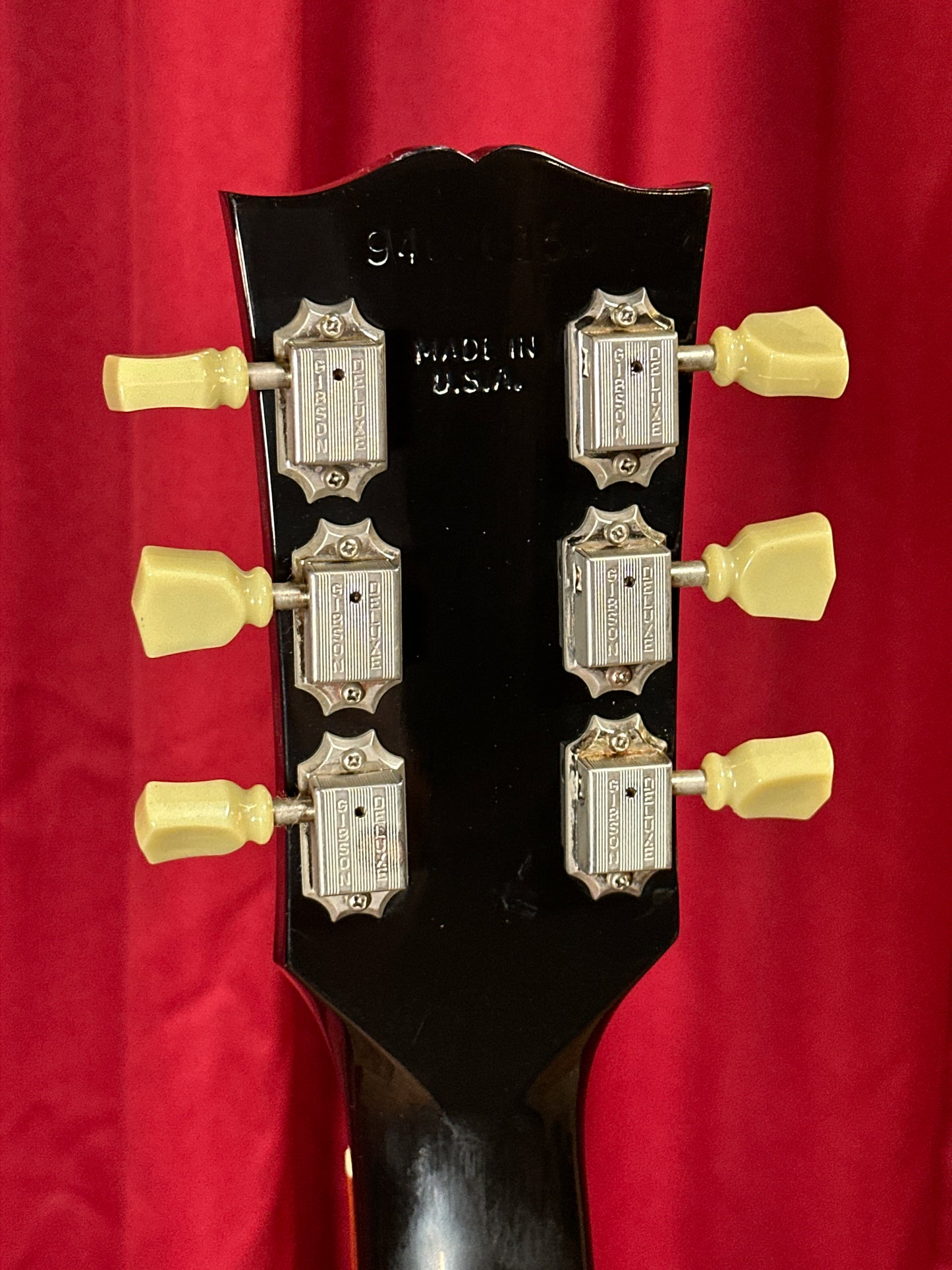 1996 Gibson ES-135 Semi Hollowbody Electric Guitar Black P-100 Pickups w/ HSC
