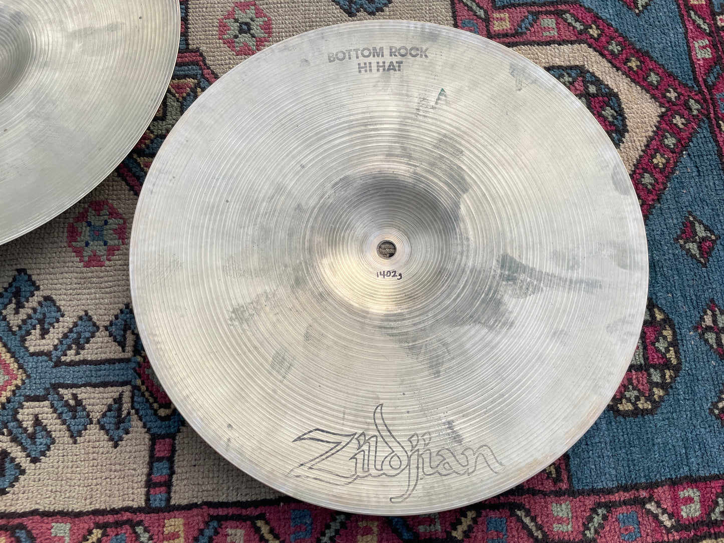 14" Zildjian A 1970s Rock Hi-Hat Cymbal Pair 1358g/1402g *Video Demo*