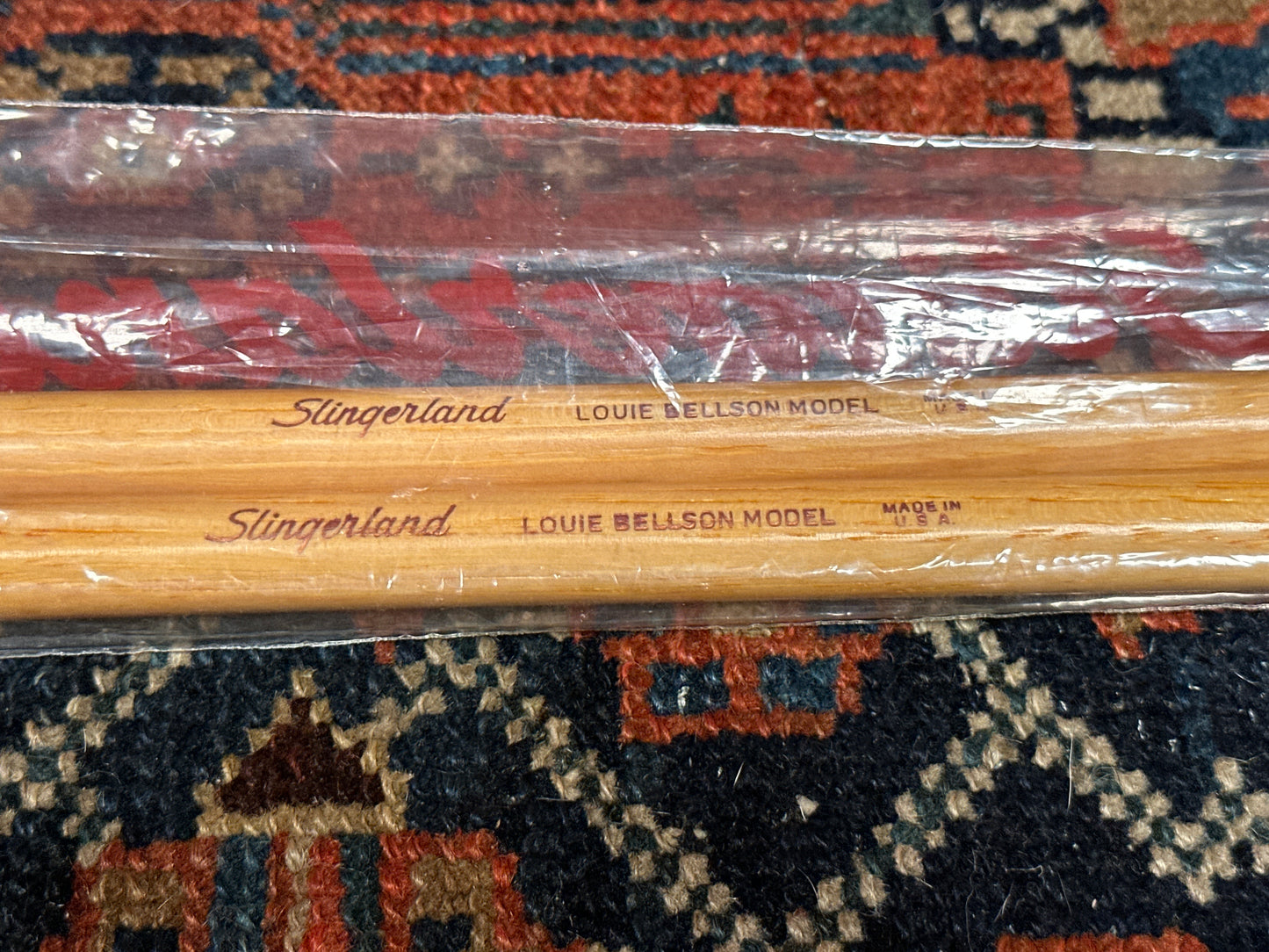 1970s Slingerland Louie Bellson LBN Nylon Tip Drum Sticks w/ Original Bag NOS Nylowood