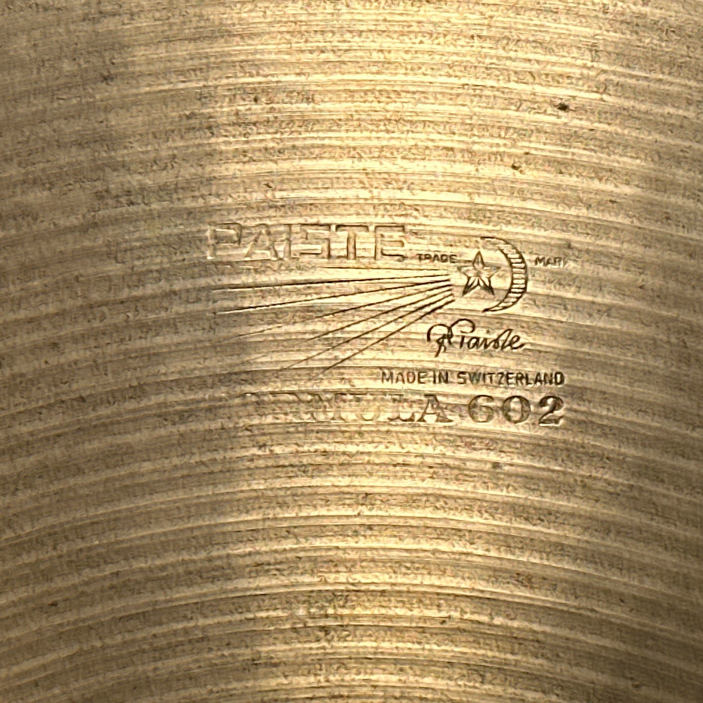 20" Paiste Formula 602 Pre-Serial 1960s Ride Cymbal 2398g *Video Demo*