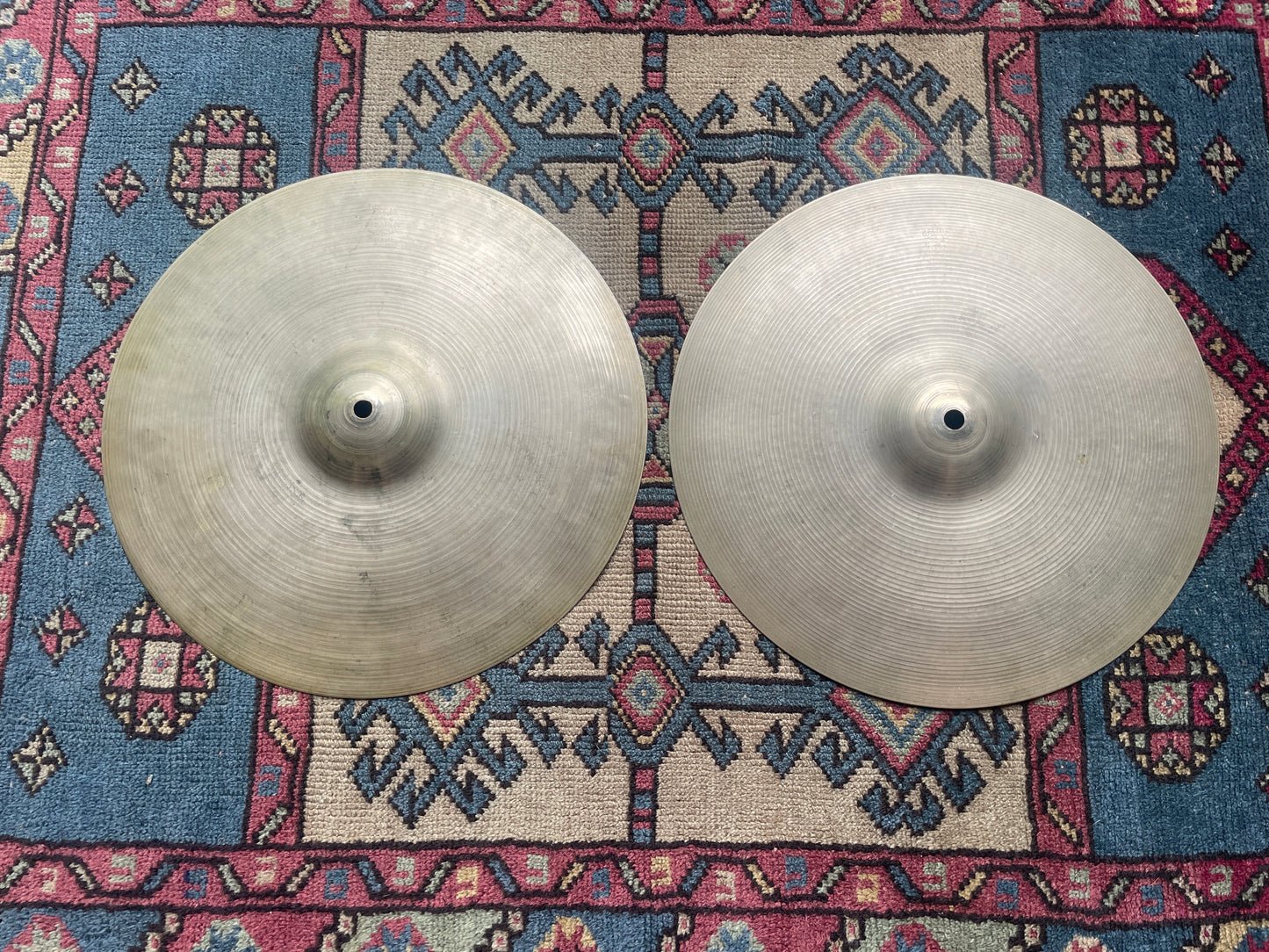 1950s 14" Zildjian A Small Stamp Hi-Hat Cymbal Pair 768g/882g *Video Demo*