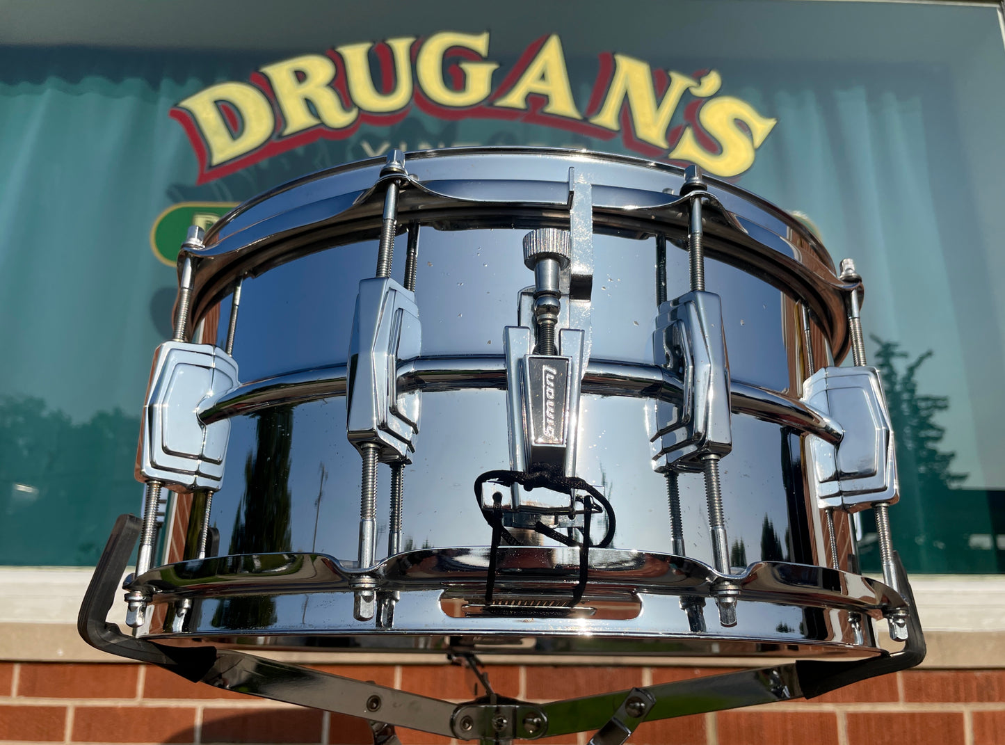 1970s Ludwig 6.5x14 LM402 Supraphonic Snare Drum