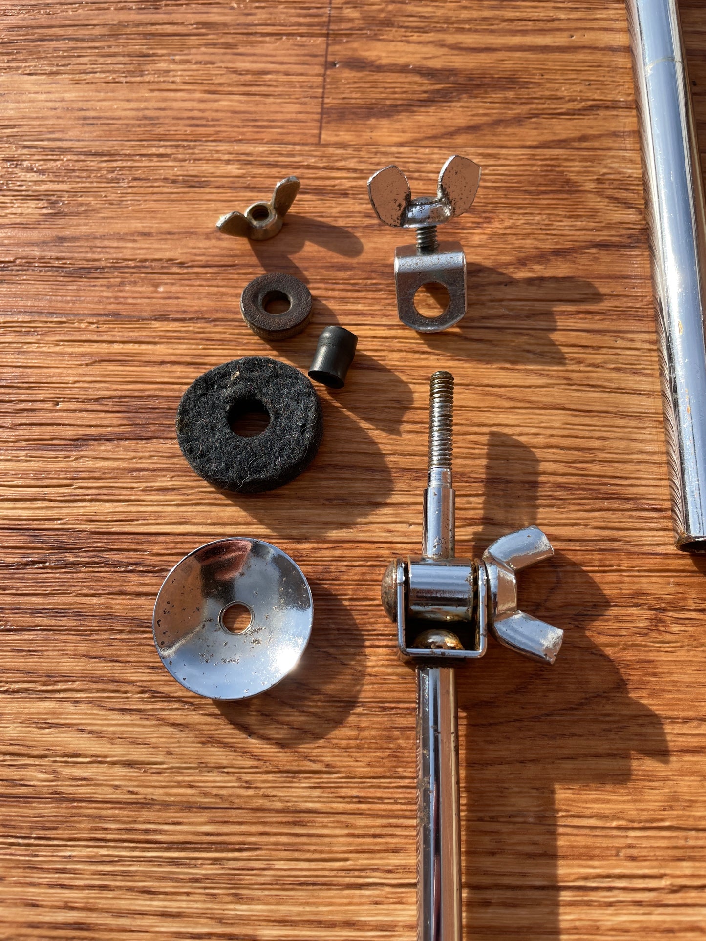 1950s WFL Ludwig No. 1400 Flat Base Cymbal Stand Chrome