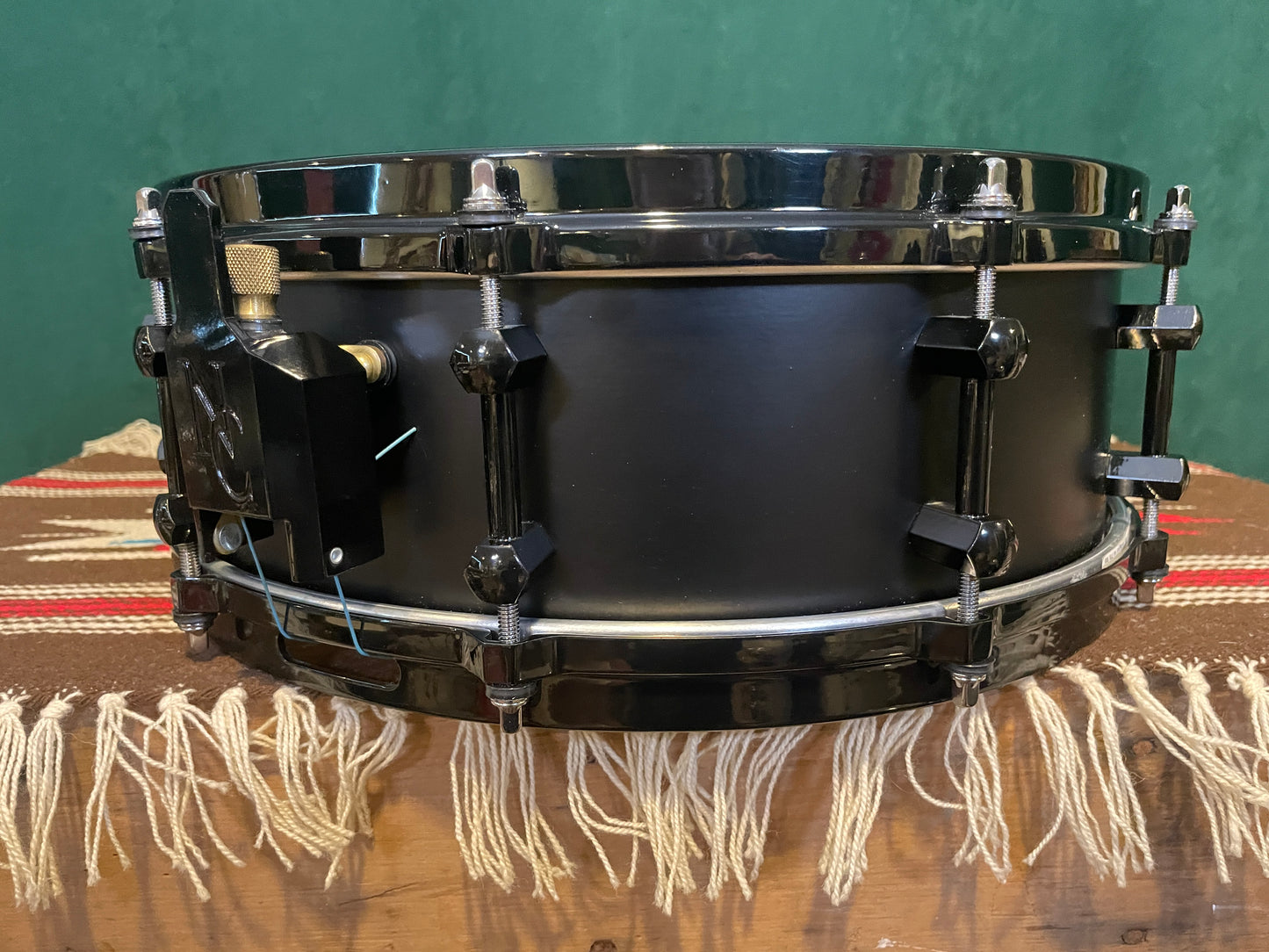 Noble & Cooley 4.75x14 Alloy Classic Snare Drum Black