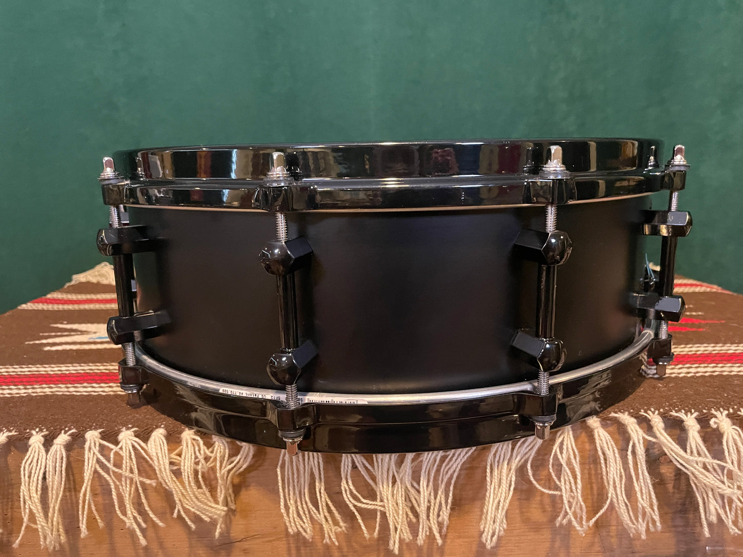 Noble & Cooley 4.75x14 Alloy Classic Snare Drum Black
