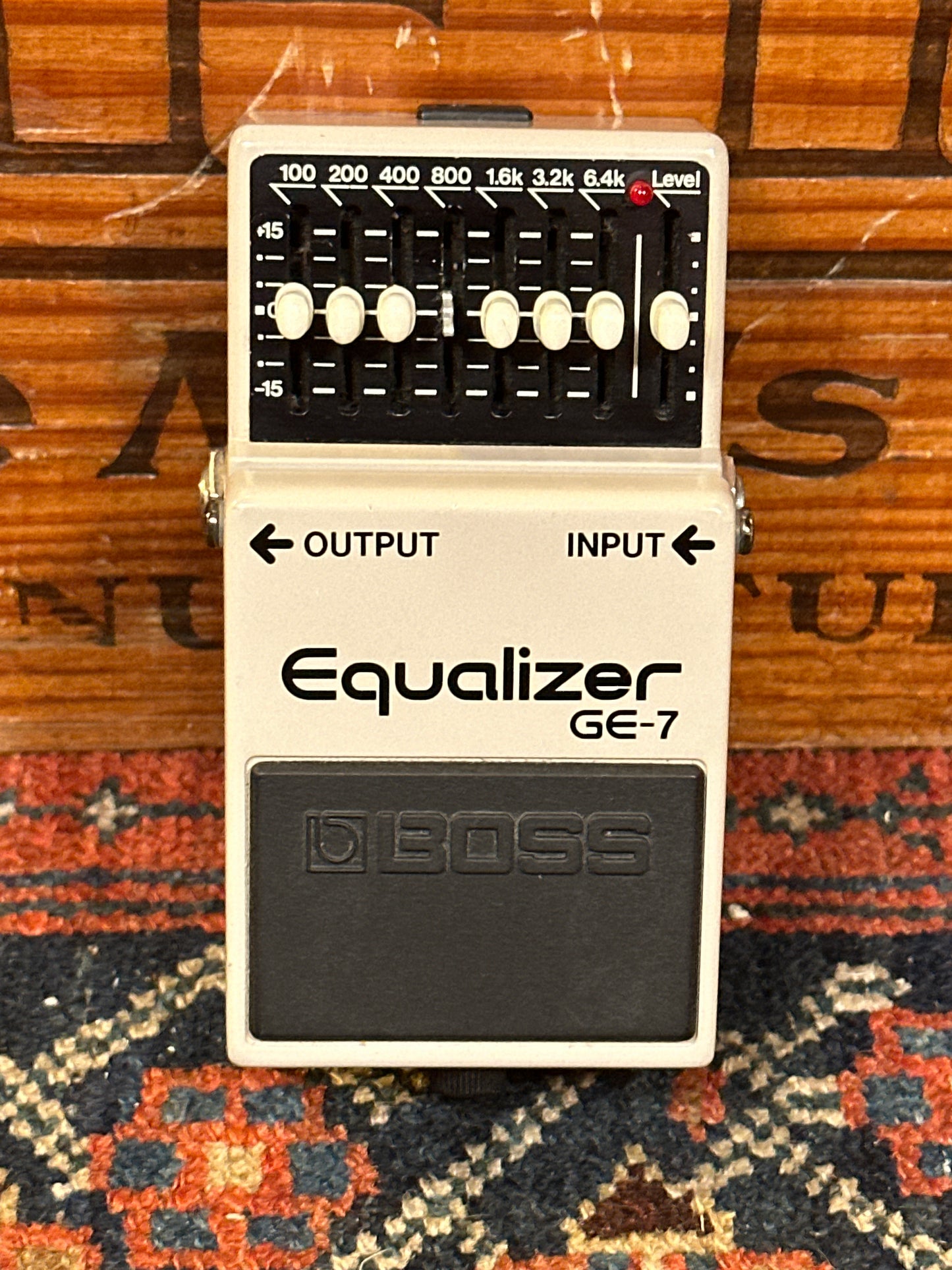 1980s Boss GE-7 Equalizer 7 Band Graphic EQ Pedal Black Label MIJ Japan