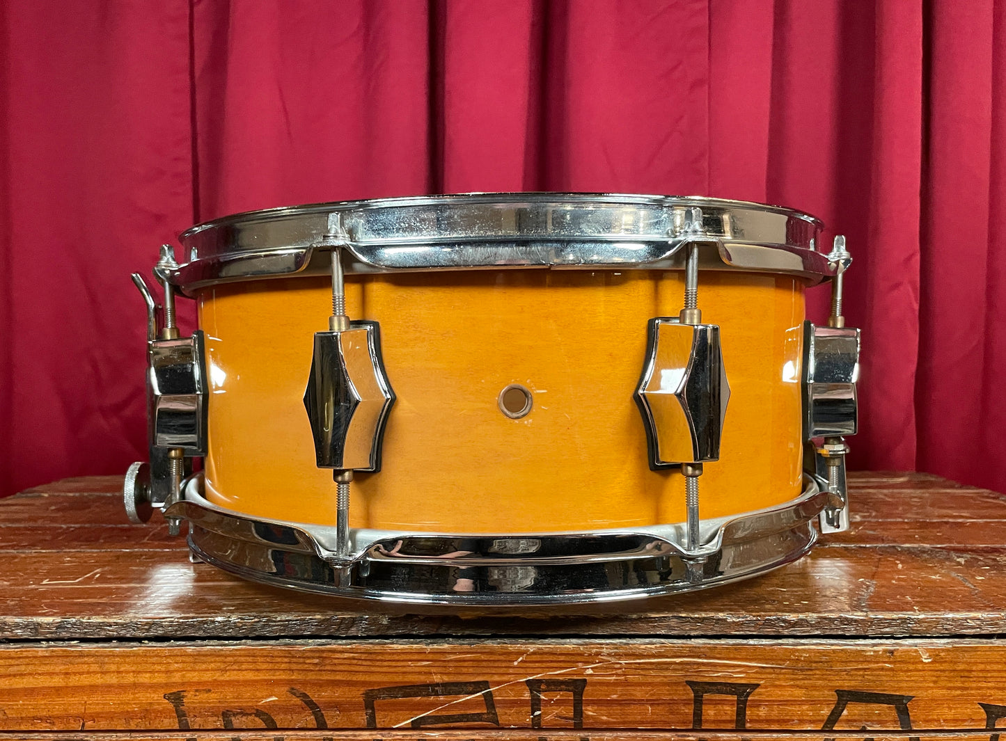Fibes 5.5x13 Maple Snare Drum SFT Throw-Off Jasper Shell