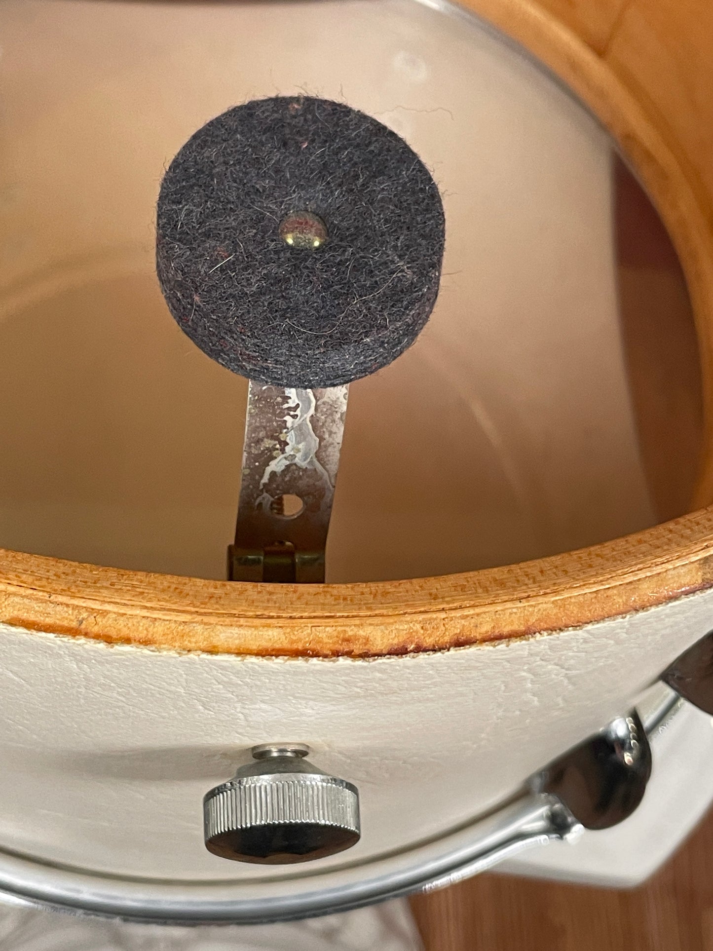 1975 Slingerland Sound King 9x13 Tom Classic White Cordova Leatherette Wrap 13x9