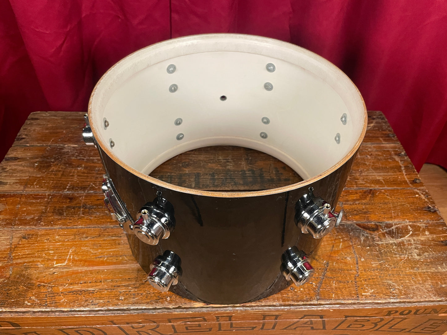 Vintage Camco Aristocrat 9x13 Tom Drum Black Wrap Oaklawn