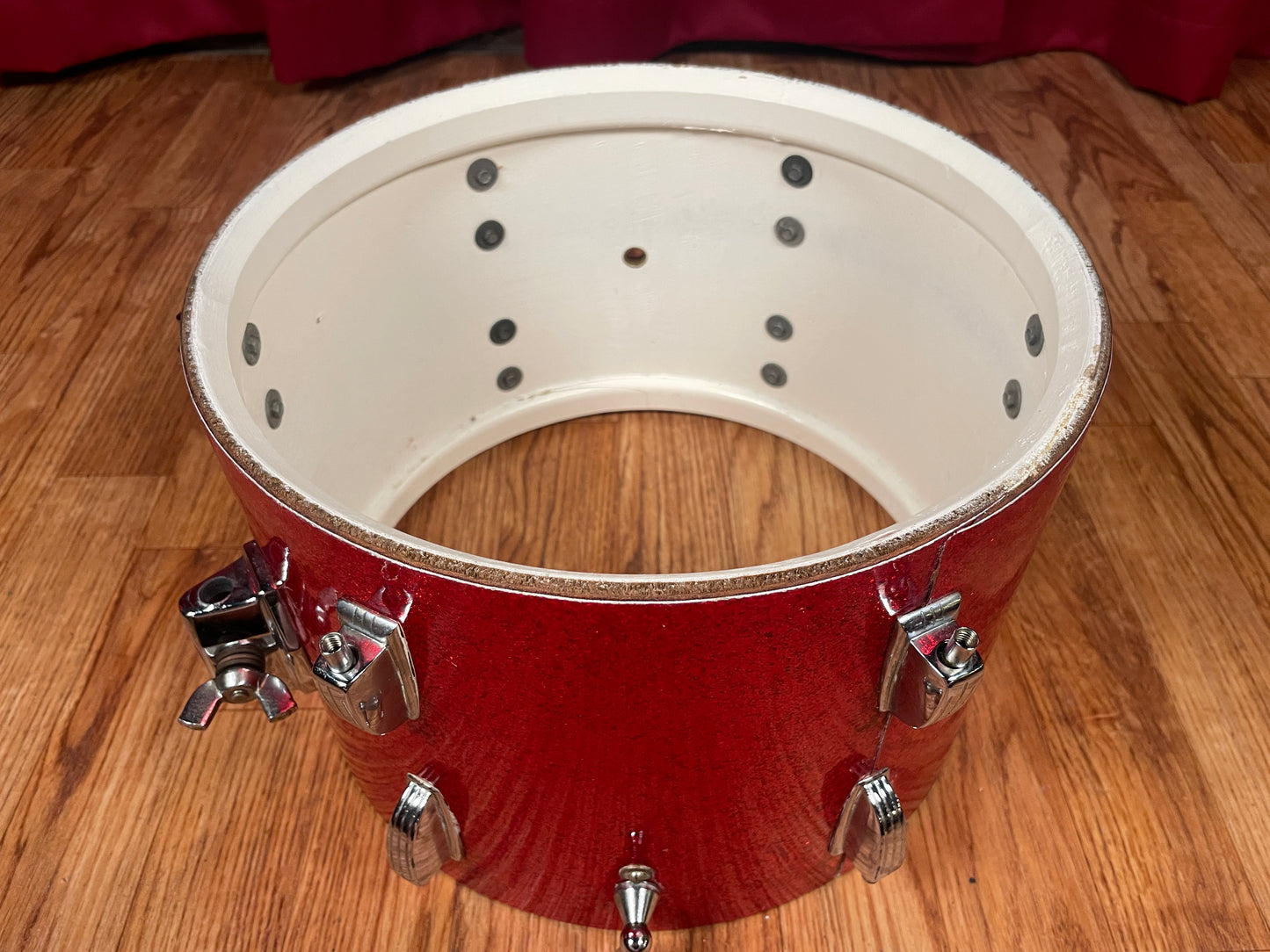 1960s Ludwig Downbeat Drum Set Red Sparkle 20/12/14