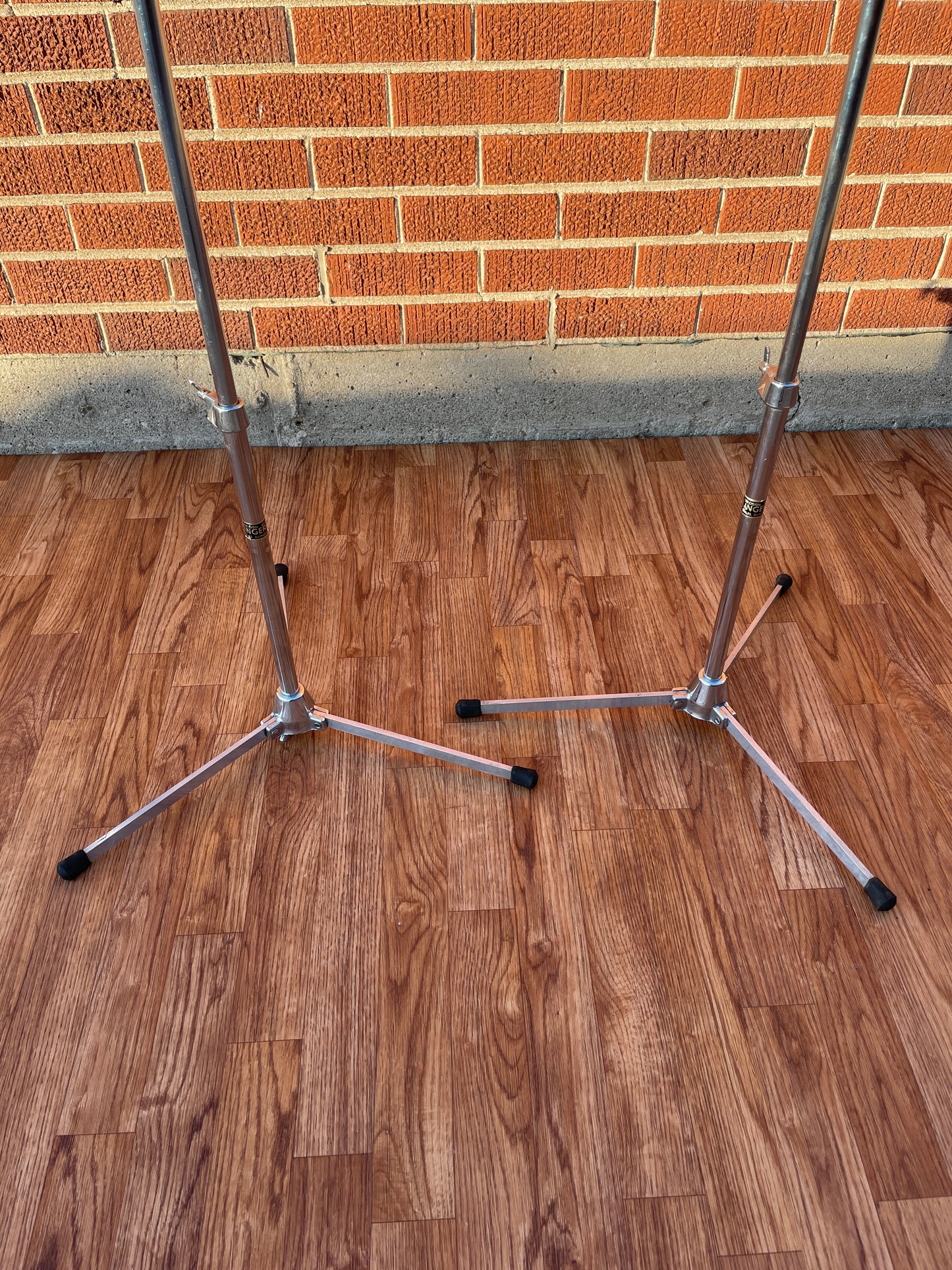 1960s Slingerland No. 33F Flush Base Cymbal Stand Pair - CLEAN!