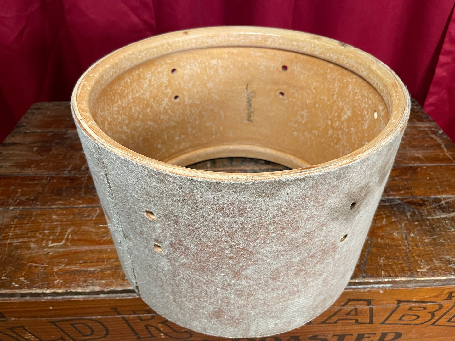 1970s Slingerland 8x12 Tom Drum Shell Project 3-Ply