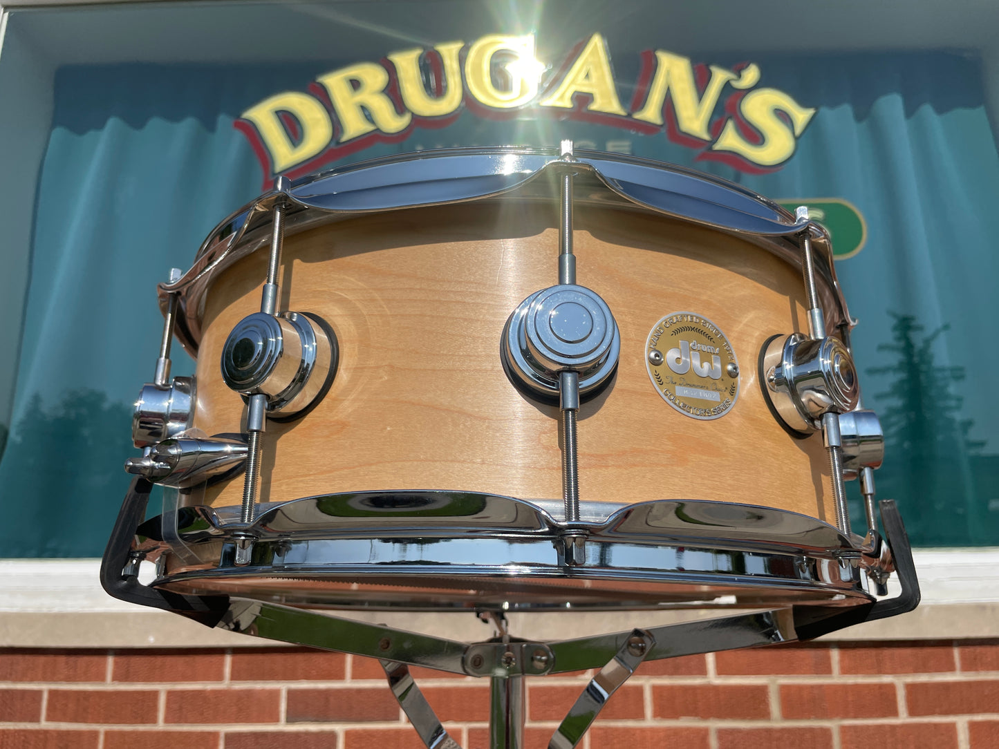 2007 DW Collector's Series 6x14 Maple Snare Drum Natural Drum Workshop Ten & Six