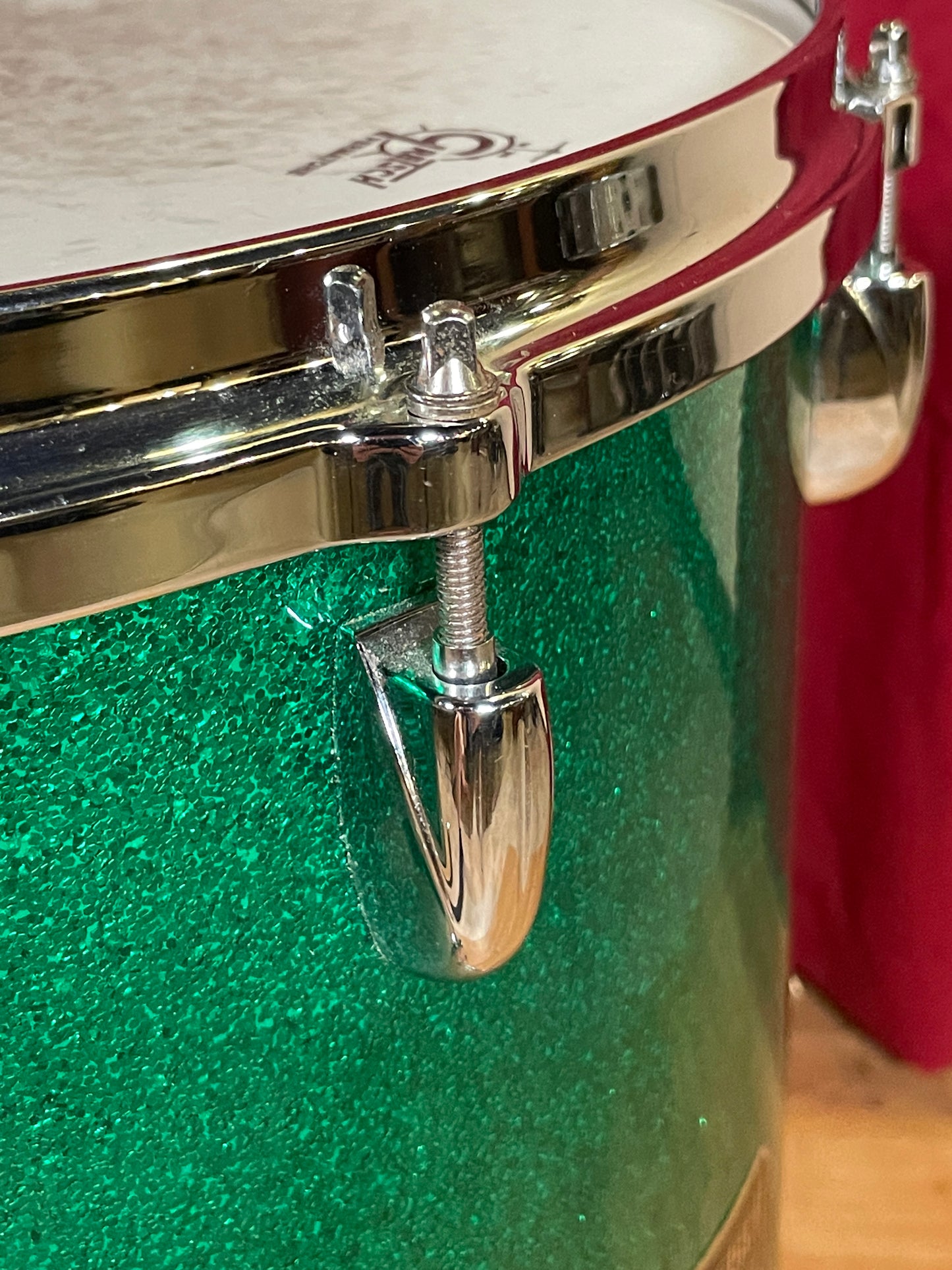 Gretsch USA Custom 16x16 Floor Tom Drum Single Green Sparkle