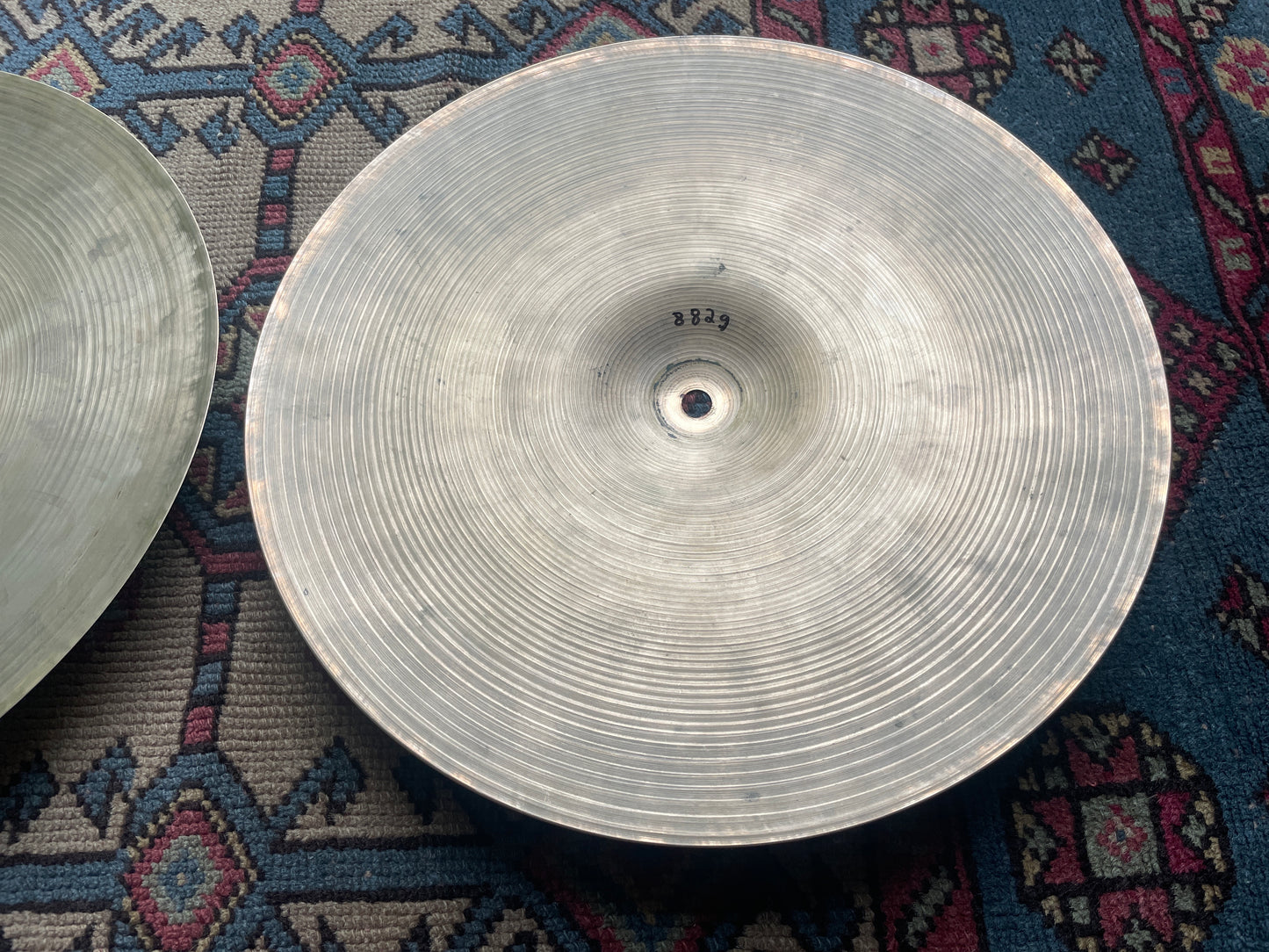 1950s 14" Zildjian A Small Stamp Hi-Hat Cymbal Pair 768g/882g *Video Demo*