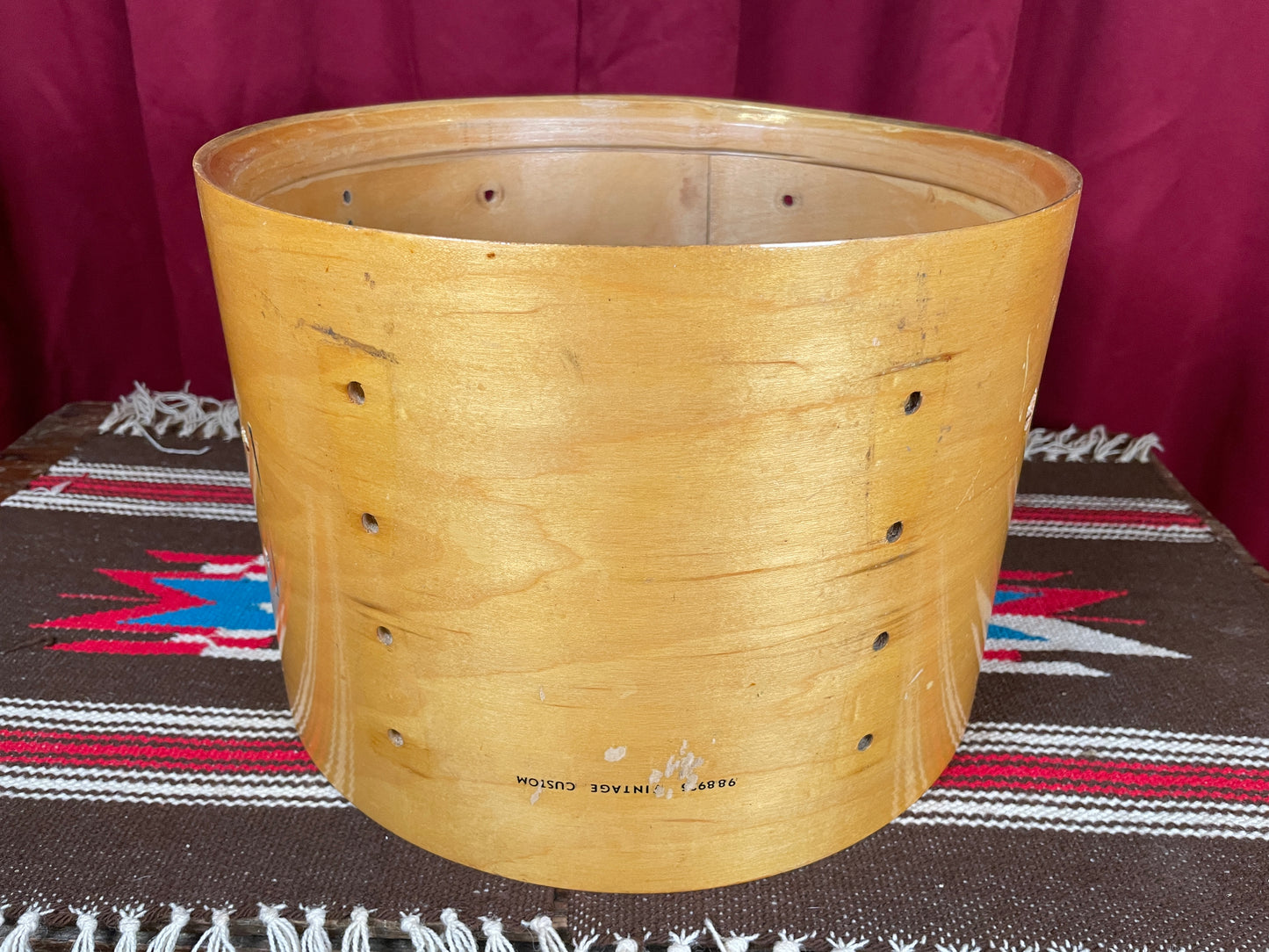 Vintage Ludwig Super Classic 9x13 Tom Drum Shell Maple Finish
