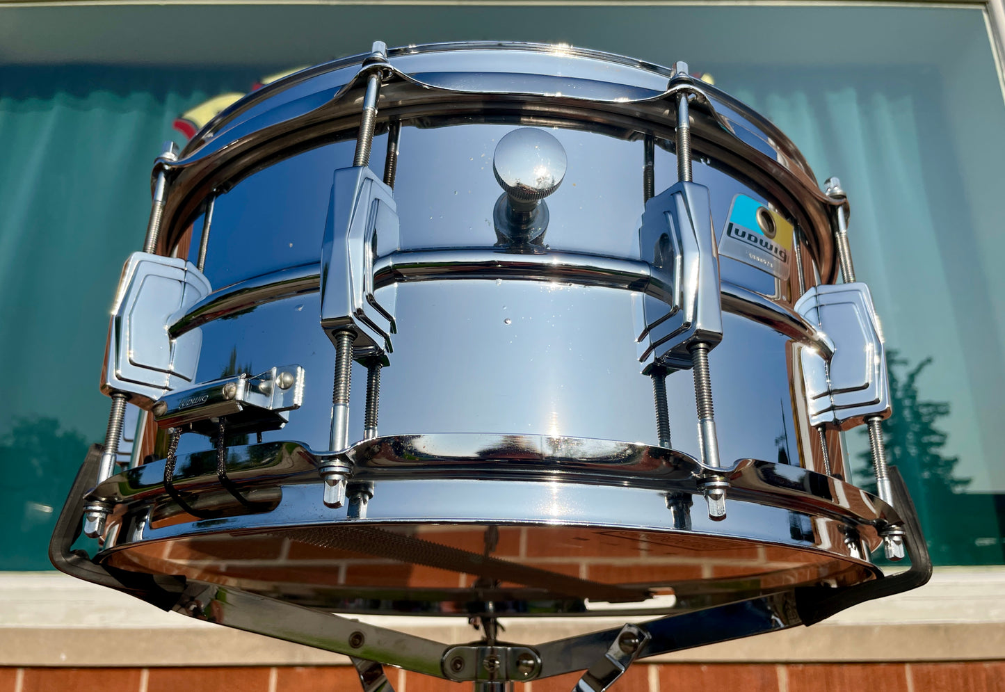 1970s Ludwig 6.5x14 LM402 Supraphonic Snare Drum