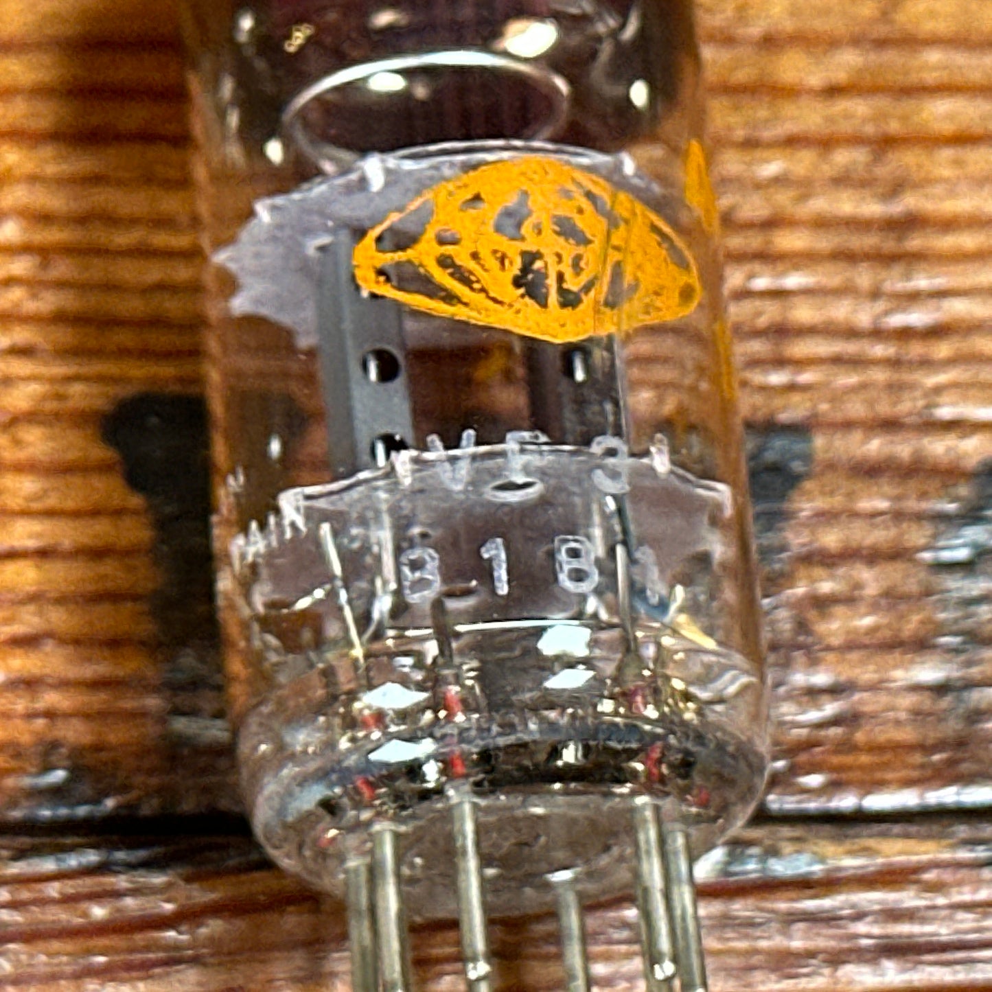 Vintage Amperex 12AT7 Preamp Tube ECC81 Valve Mullard Blackburn Factory #246