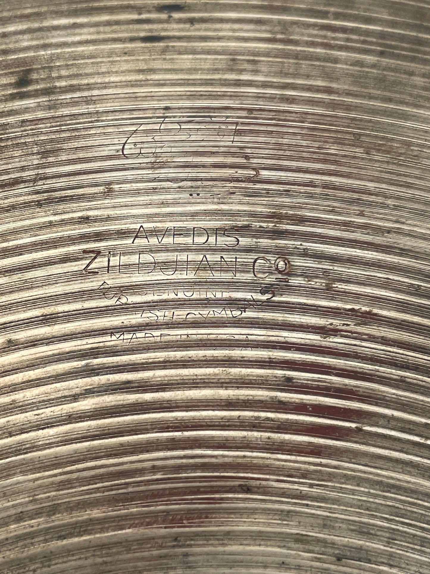 12" Vintage 1940s-1950s Zildjian A Trans Stamp Splash Cymbal 310g