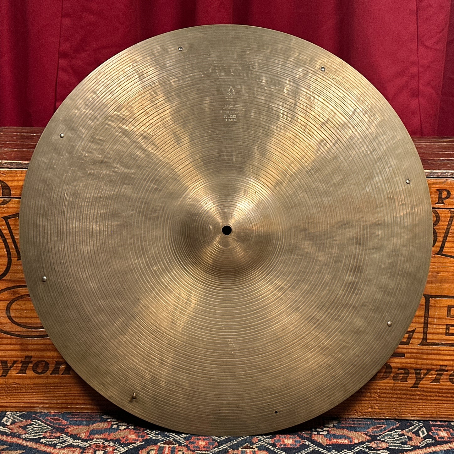 20" K Zildjian Istanbul 1959 Intermediate Stamp Ride Cymbal w/ Rivets 1798g *Video Demo*
