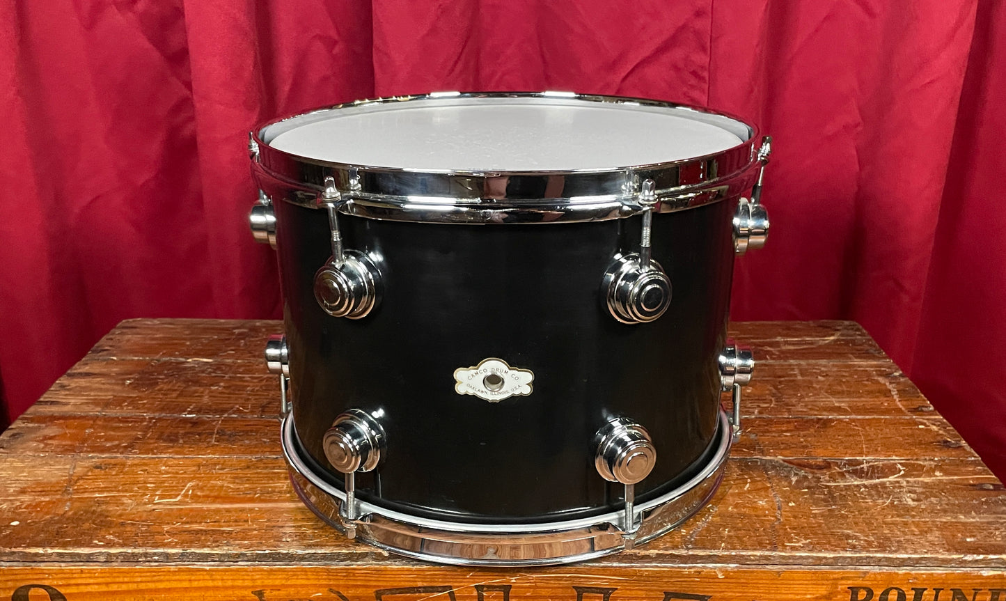 Vintage Camco Aristocrat 9x13 Tom Drum Black Wrap Oaklawn