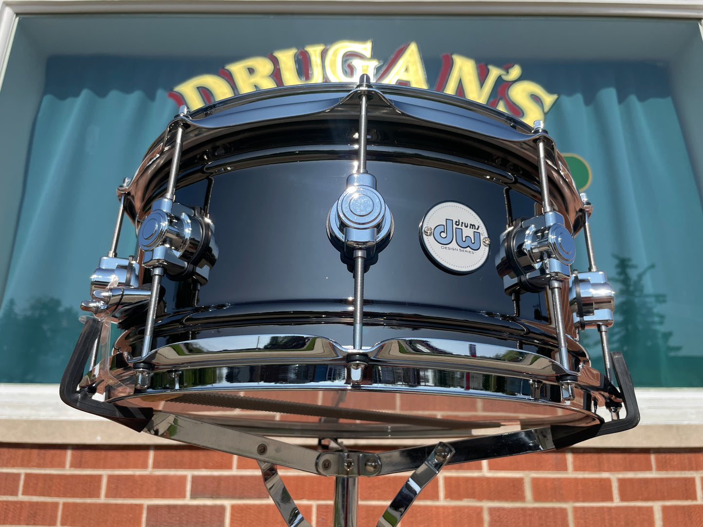 DW Design Series 6.5X14 Black Nickel Over Brass Snare Drum DDSD6514BNCR