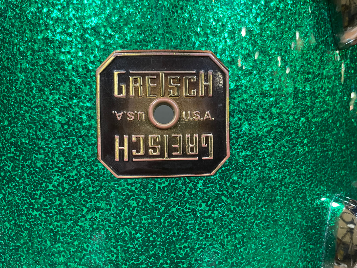 Gretsch USA Custom 9x13 Tom Drum Single Green Sparkle