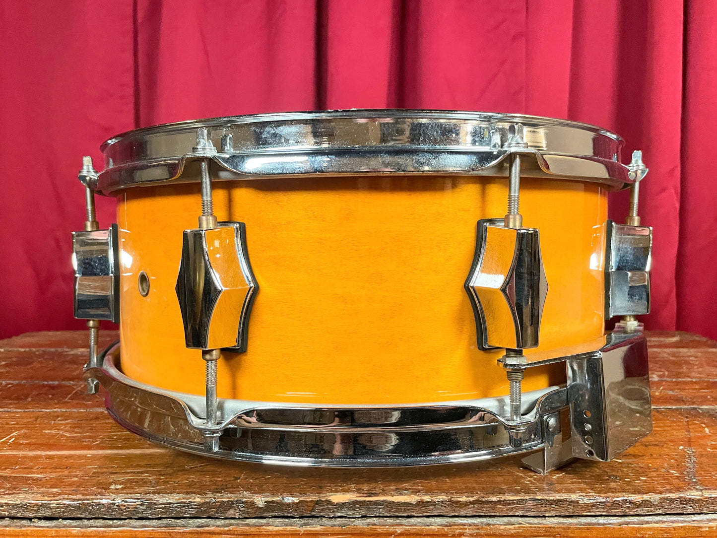 Fibes 5.5x13 Maple Snare Drum SFT Throw-Off Jasper Shell