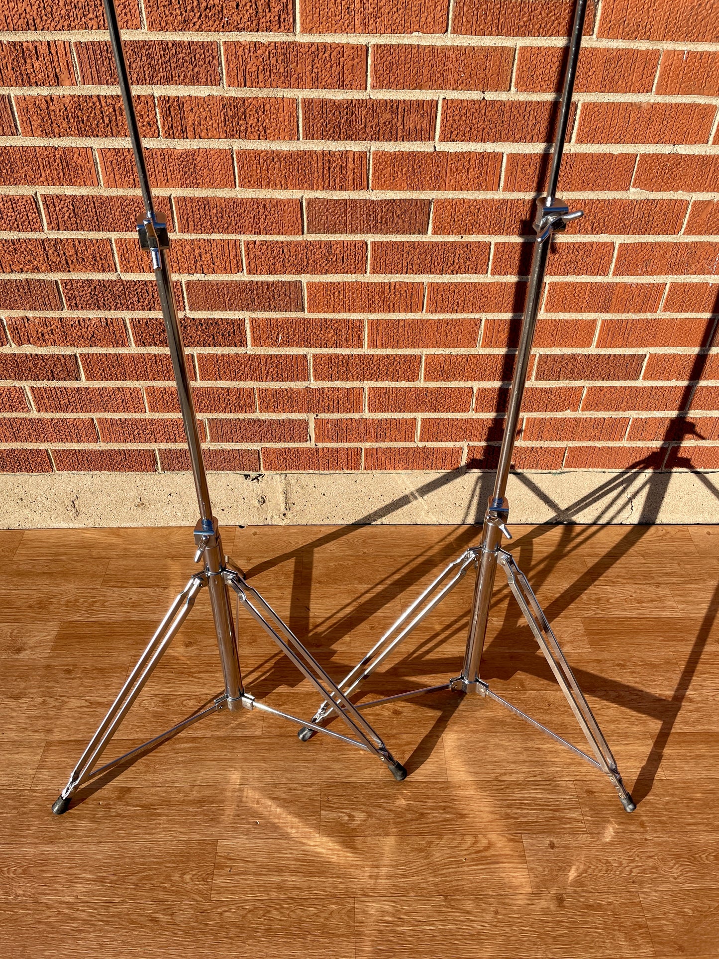 1970s Rogers Samson II 48-0512 Floor Cymbal Stand Pair Swiv-O-Matic