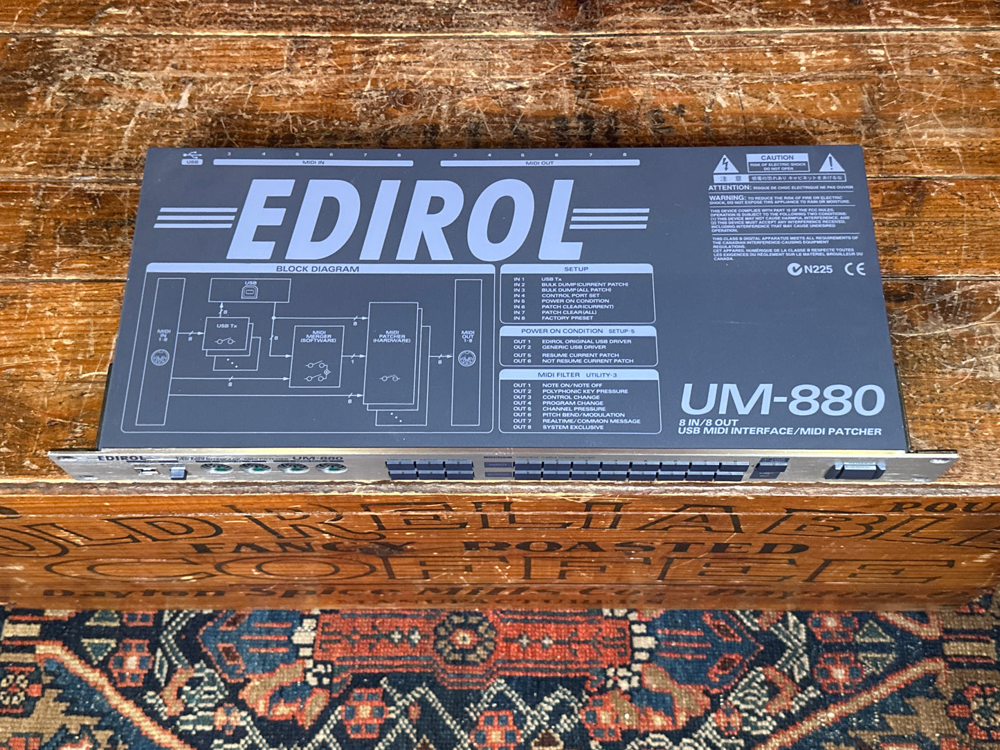 Edirol UM-880 8 In / 8 Out USB MIDI Interface Patcher