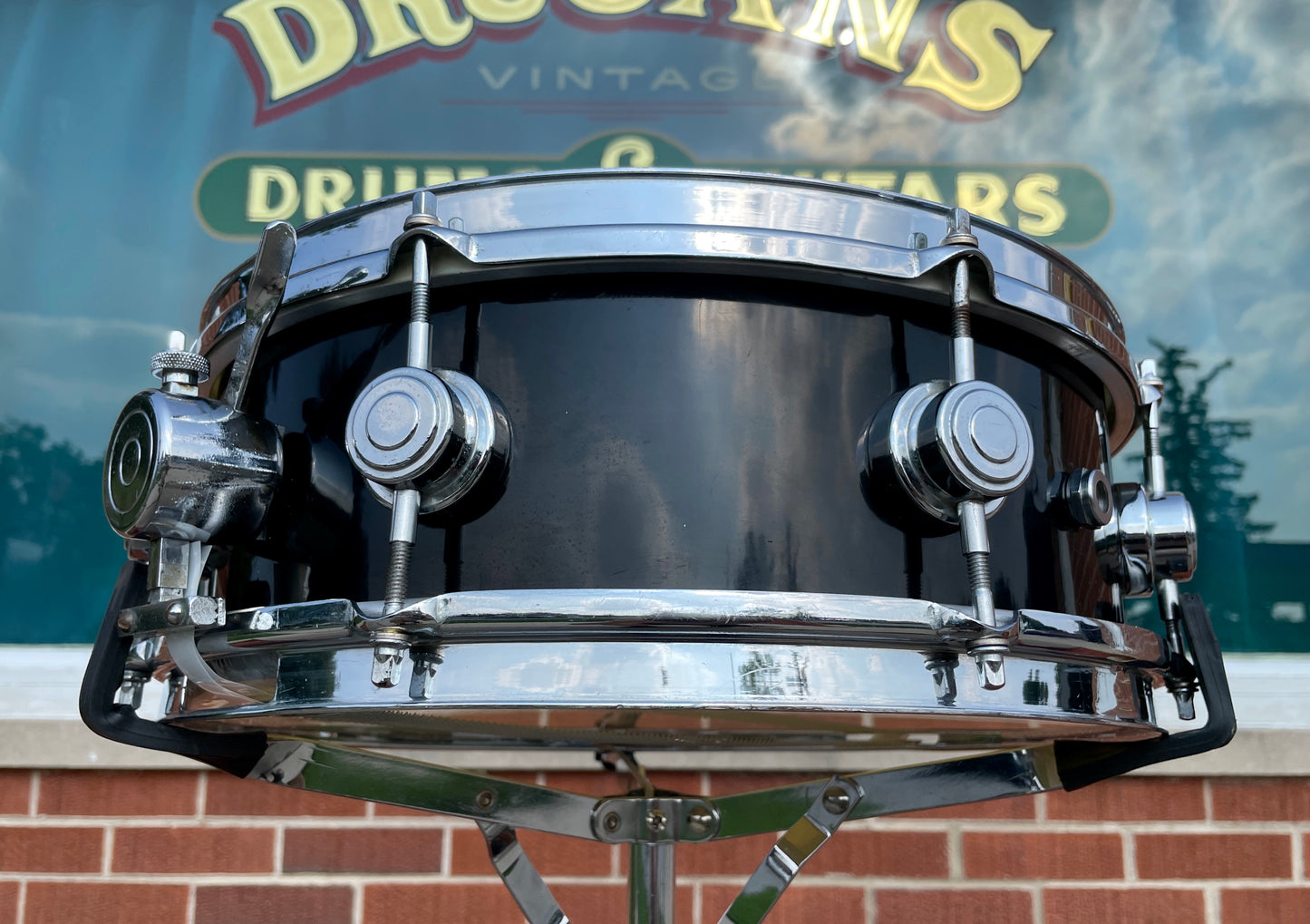 Vintage 1960s Camco Aristocrat 5x14 Snare Drum Black Wrap Oaklawn