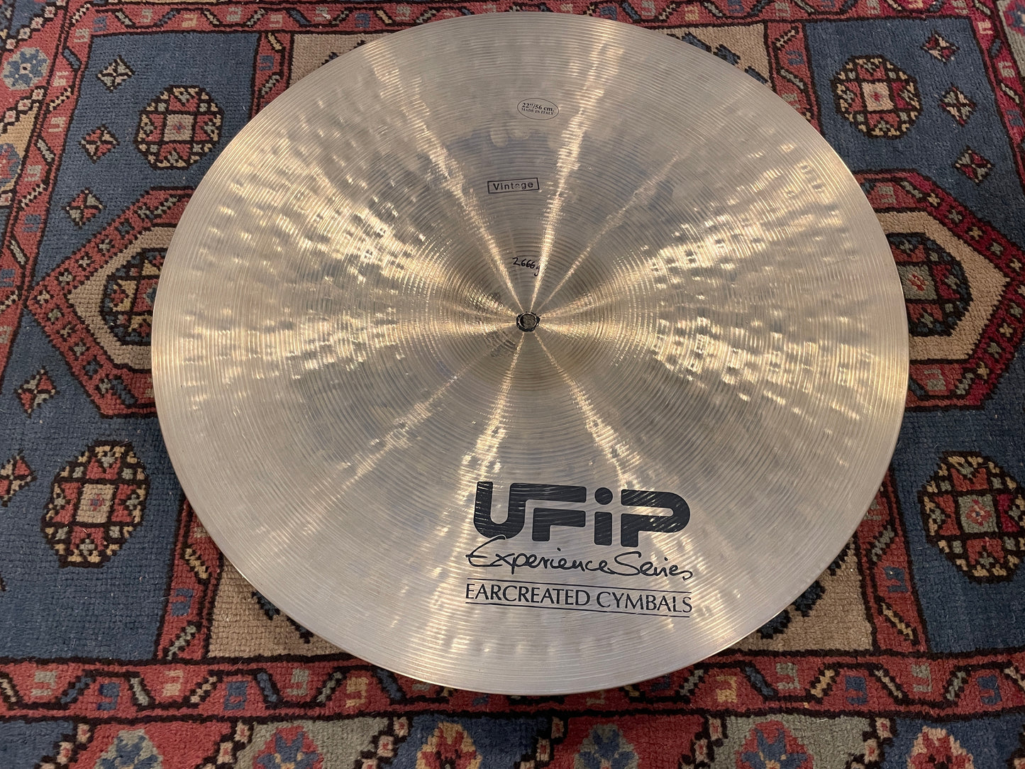 22" UFIP Experience Series Vintage Ride Cymbal 2666g *Video Demo*