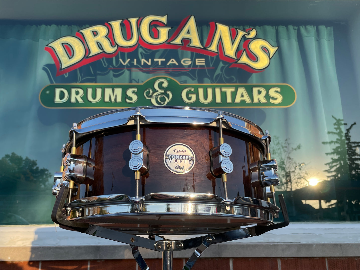 2017 PDP Concept Maple 5.5x14 Snare Drum Tobacco DW Drum Workshop