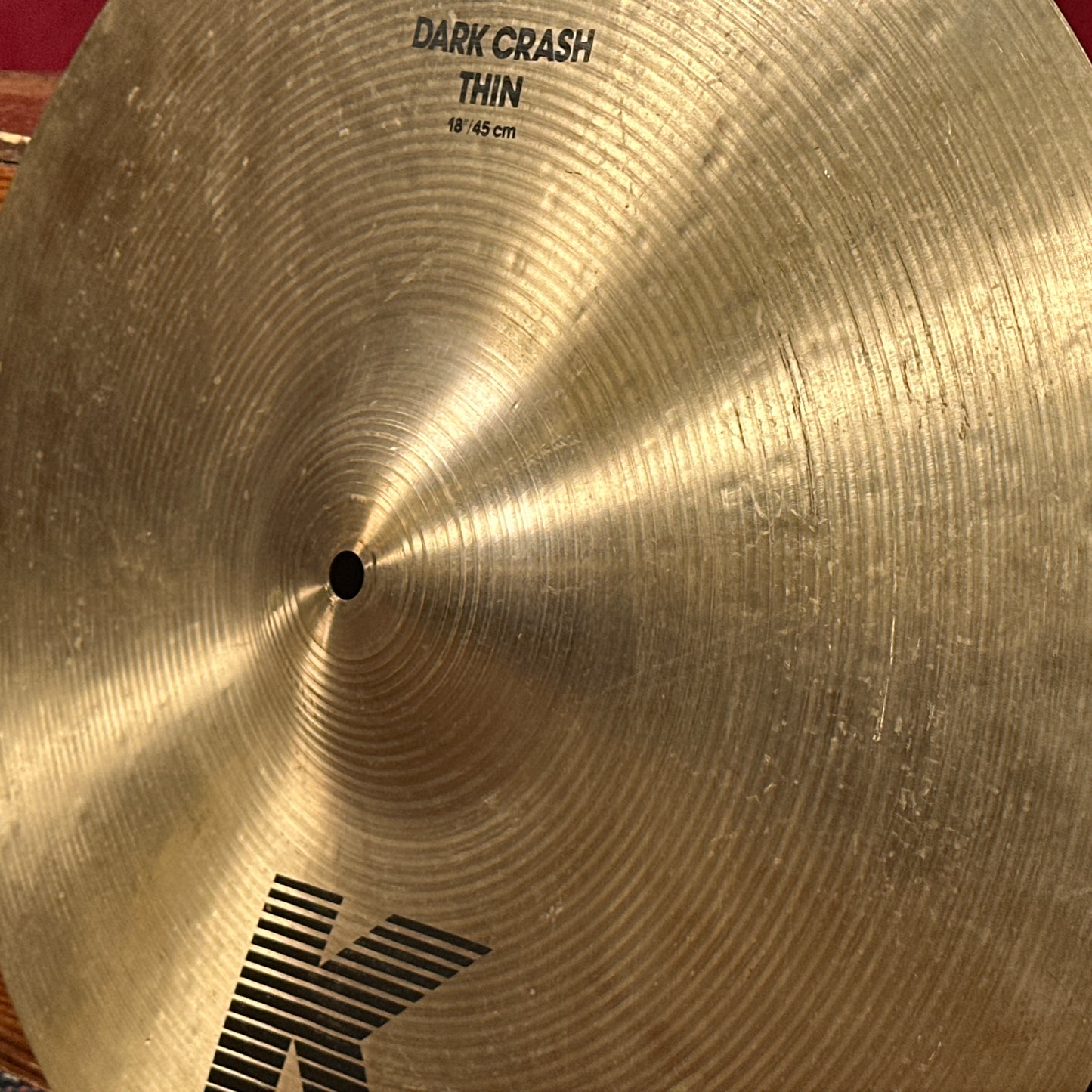 18" Zildjian K 1990s IAK Dark Crash Thin Cymbal 1352g *Video Demo*