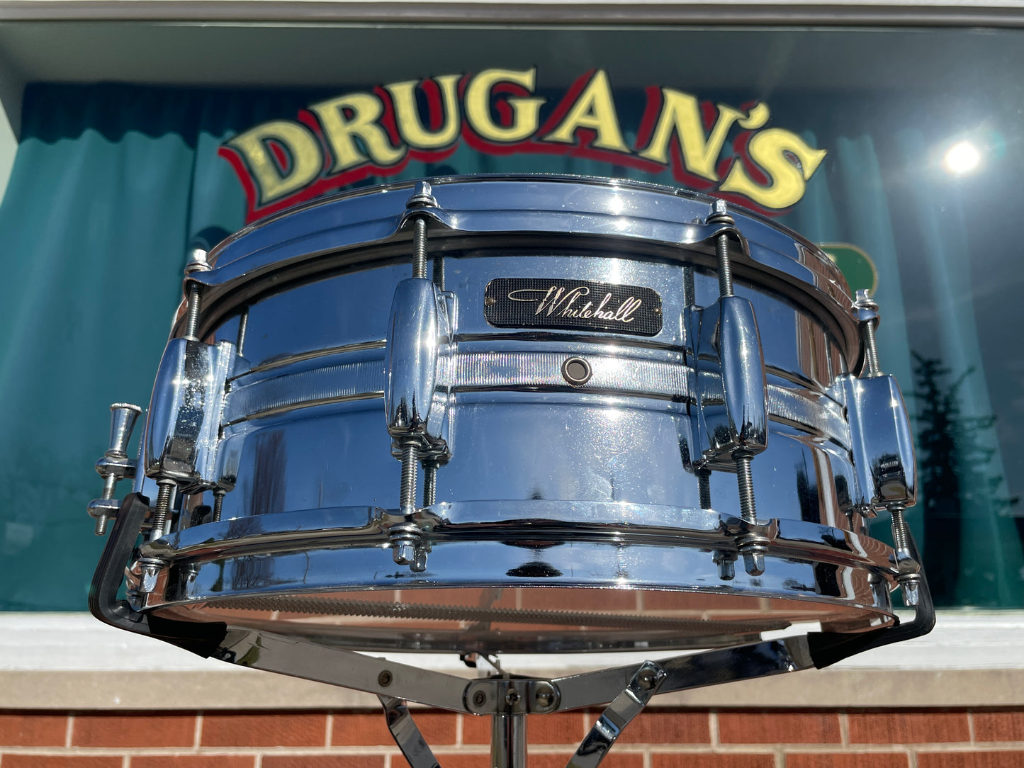 1960s Whitehall 5.5x14 Steel Snare Drum 10 Lug Made in Japan MIJ Pearl