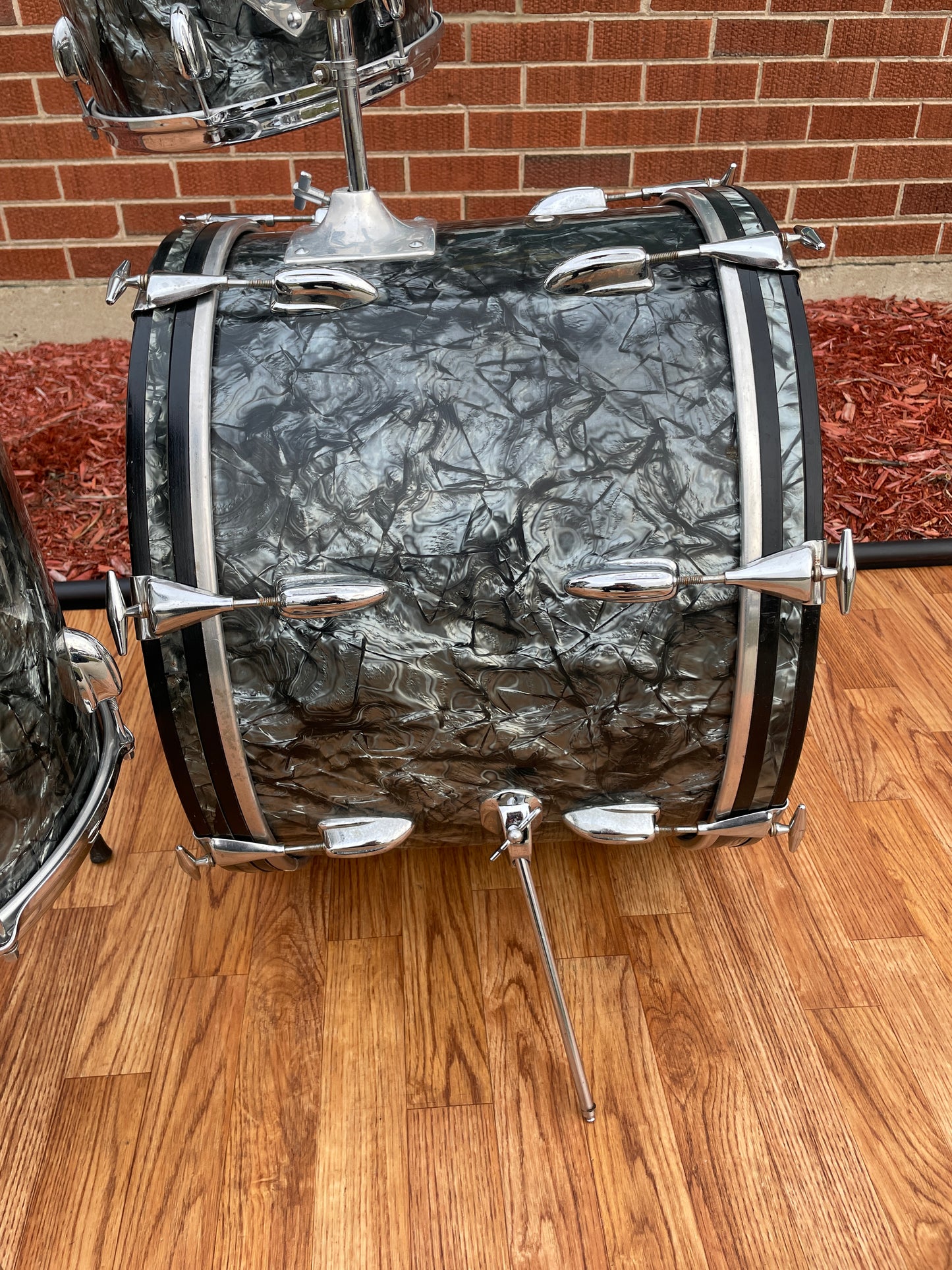 1968 Slingerland No. 9N Drum Set Black Diamond Pearl 20/12/14 *Video Demo*