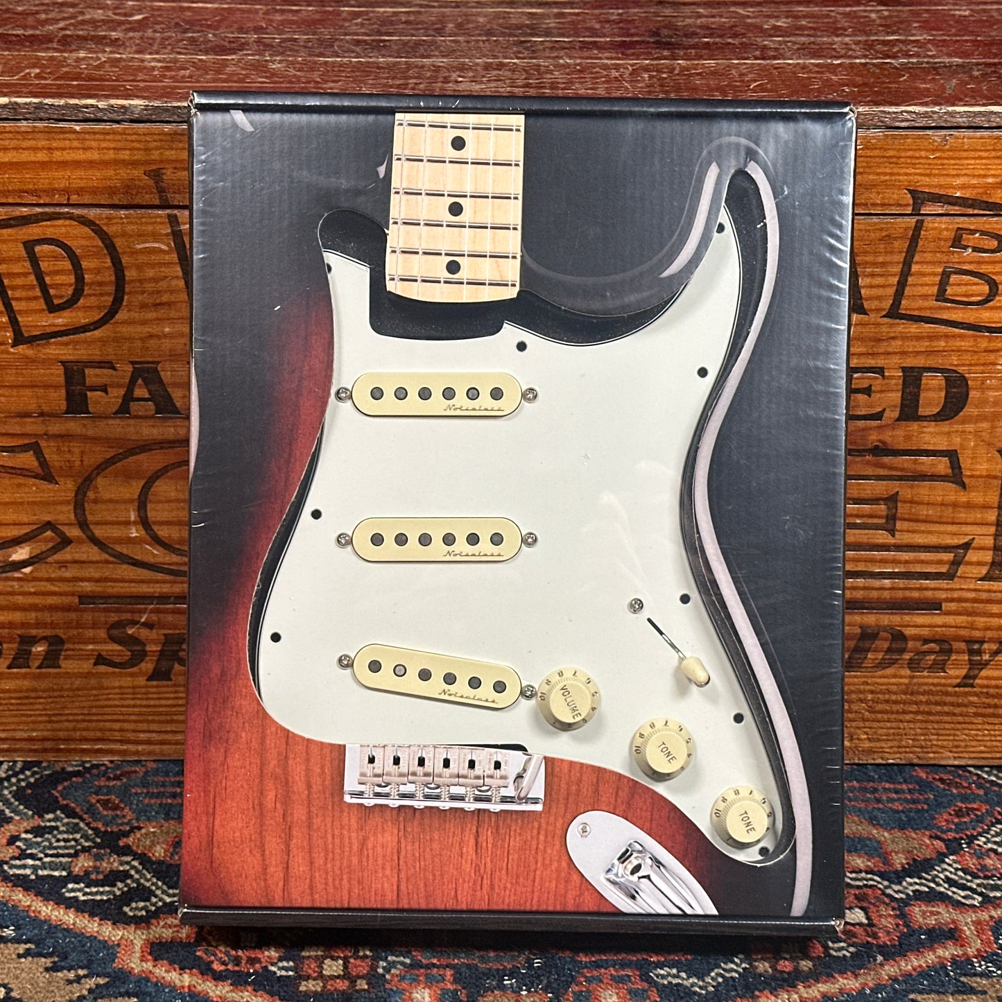 Fender Pre-Wired Stratocaster Vintage Noiseless SSS Pickups & 3-Ply Parchment Pickguard 0992344509