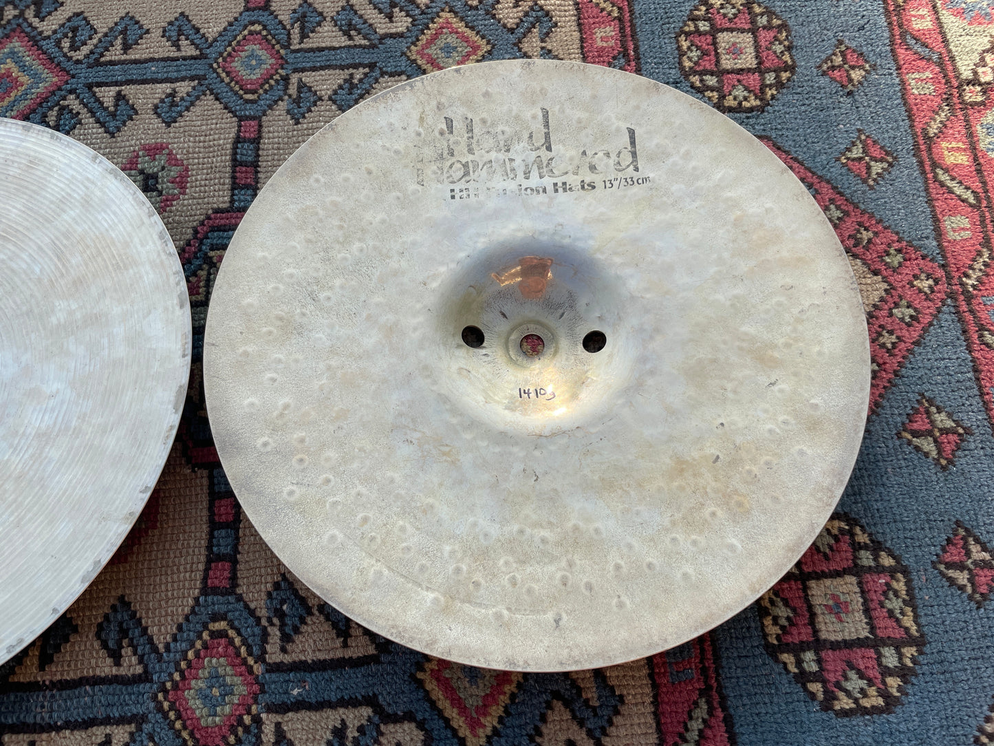 13" Sabian HH Hand Hammered Fusion Hi-Hat Cymbal Pair 912g/1410g