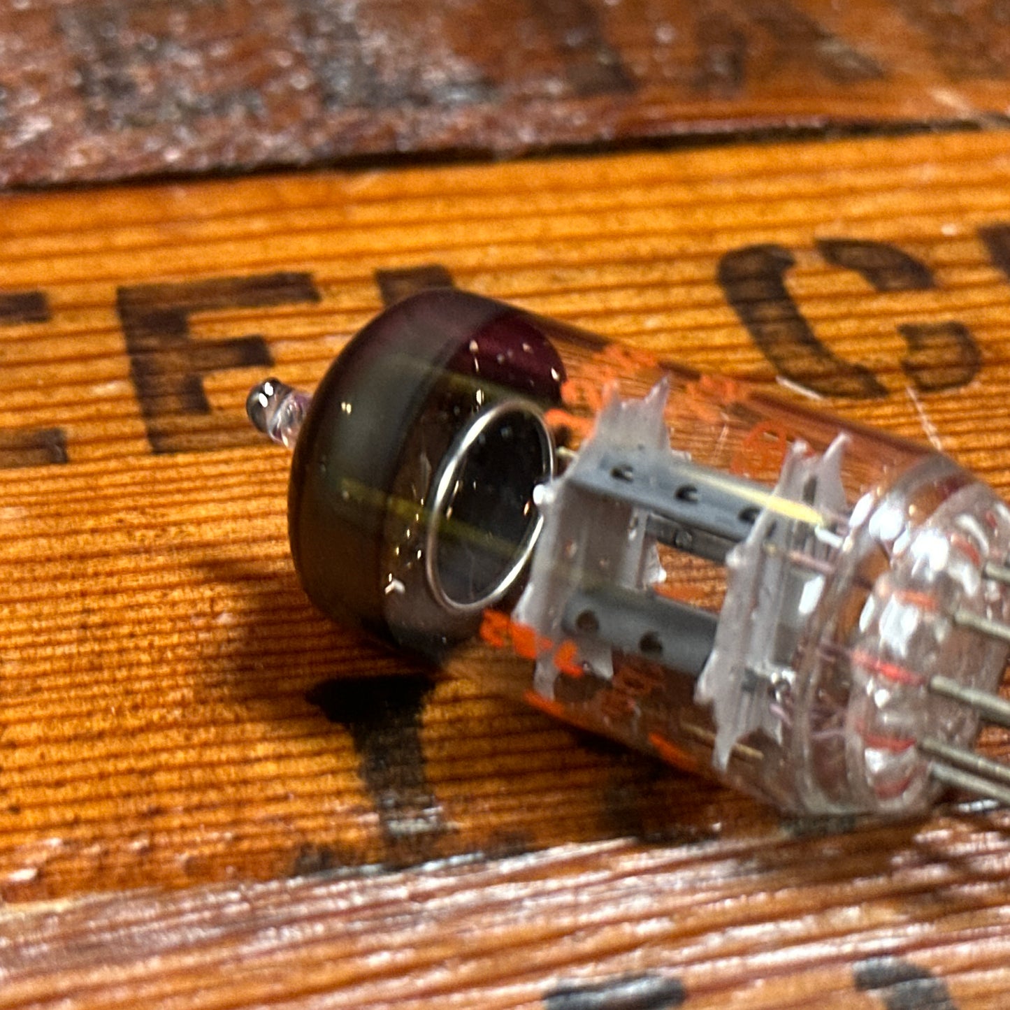 Vintage Amperex 7025 / 12AX7A Preamp Tube 12AX7 ECC83 Valve Orange Globe #273